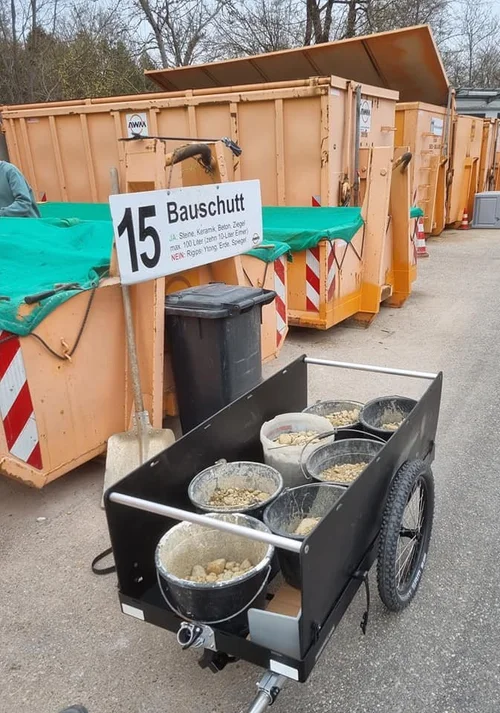 Hinterher Fahrradanhänger