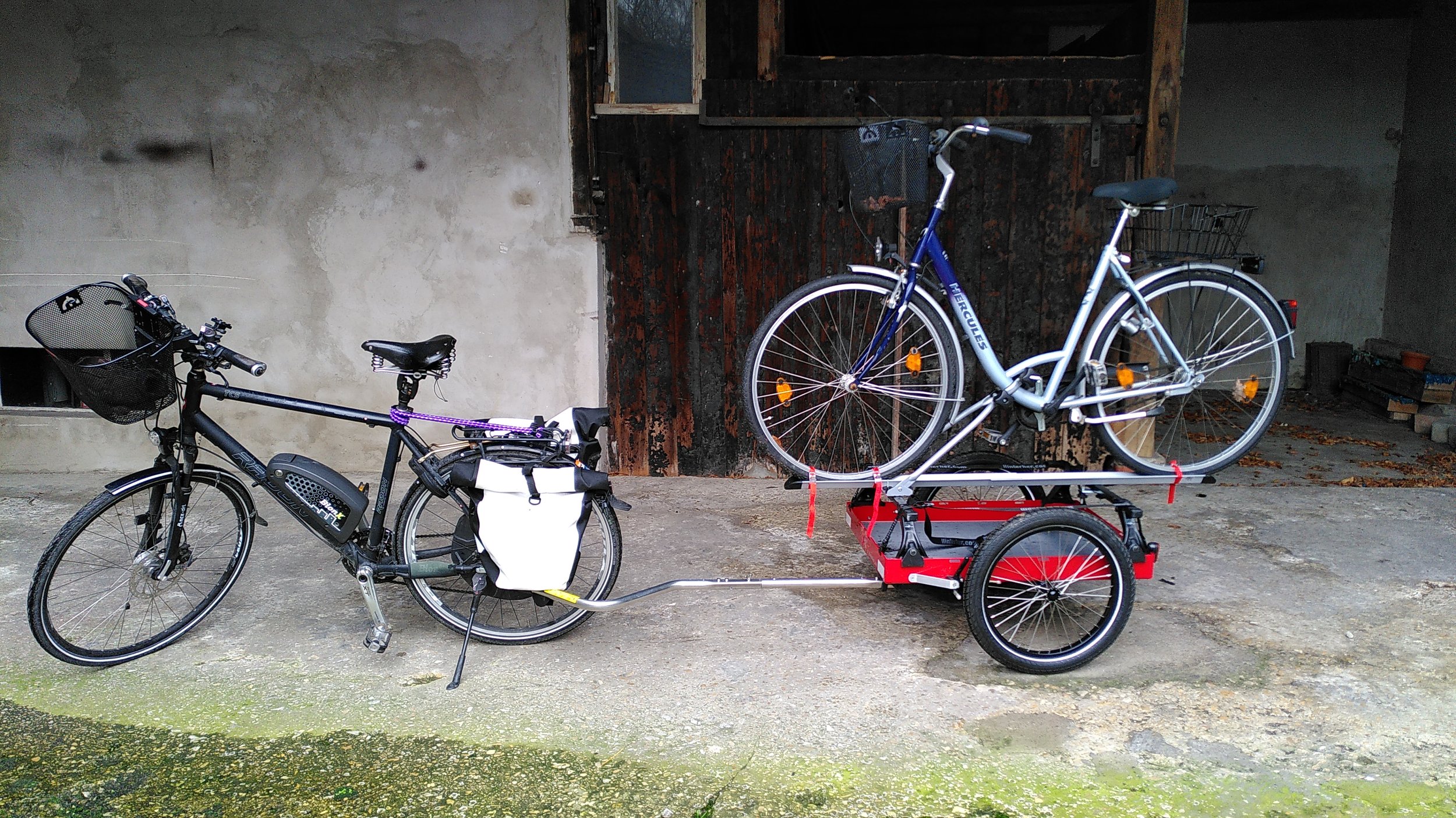 Hinterher Fahrradanhänger Hxxl rot + Fahrradtransport DIY 02.jpg