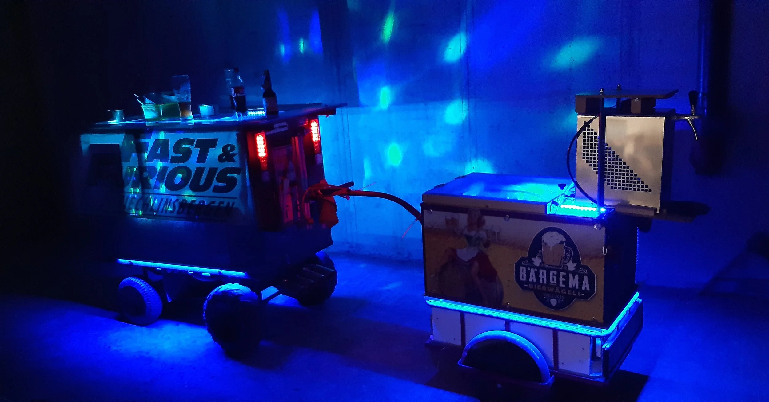 Getränketransport am Fahrrad mit federung