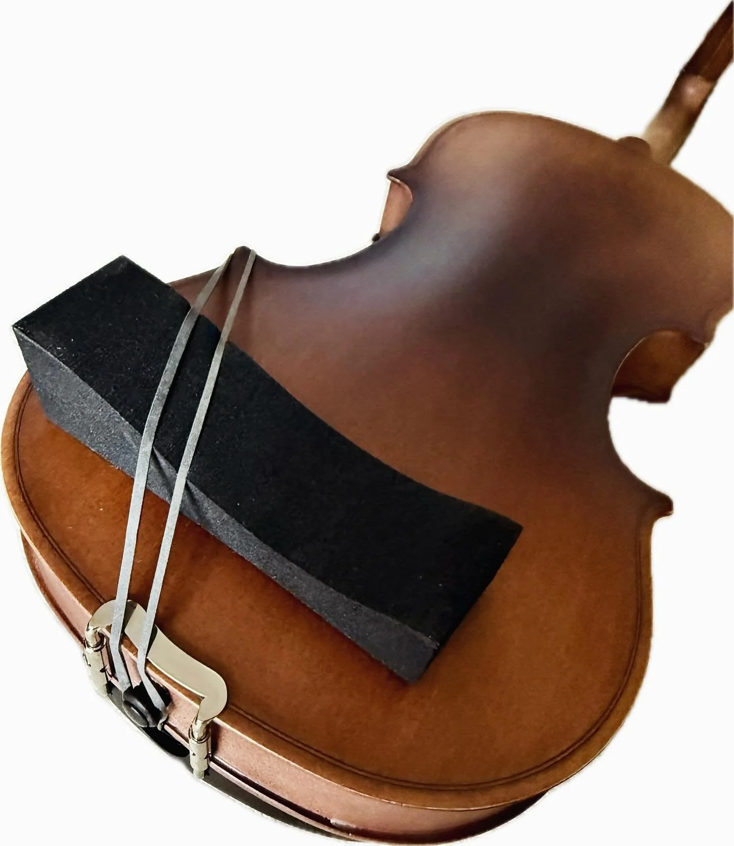 The Belvelin collarbone / shoulder rest from Sweden  is simple and easy to use. Inexpensive too. Helps with healthy posture and full freedom of movement. Small, medium and large sizes available. Place it on the violin (or viola) in the place that sui