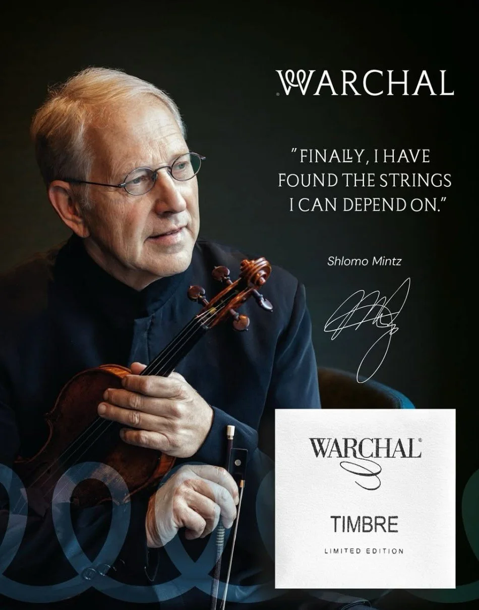 Artist endorsement for Warchal TIMBRE strings