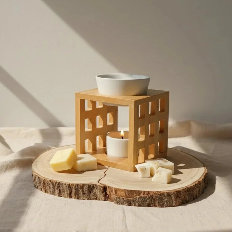 Wooden Lattice Wax Burner