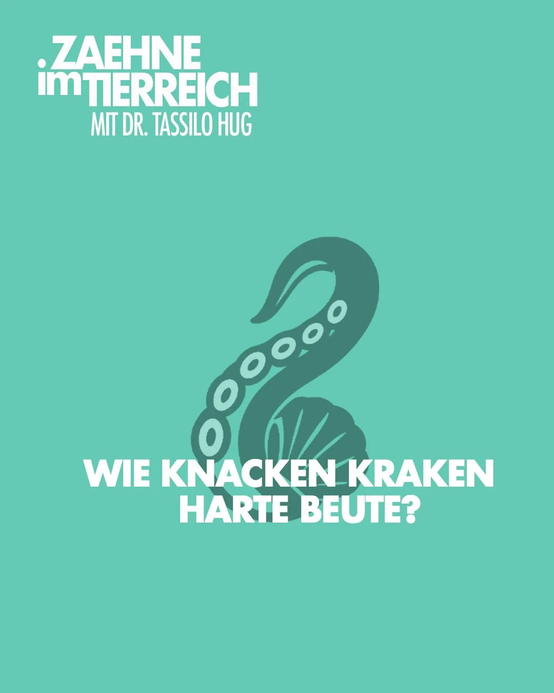 𝐀𝐮𝐜𝐡 𝐊𝐫𝐚𝐤𝐞𝐧 𝐡𝐚𝐛𝐞𝐧 𝐁𝐢𝐬𝐬 🦑
Kraken haben zwar keine Z&auml;hne, daf&uuml;r aber einen scharfen sogenannten Papageienschnabel aus Chitin. Mit ihm k&ouml;nnen sie selbst harte Krabbenpanzer knacken. 
​
Direkt dahinter sitzt die Radula,