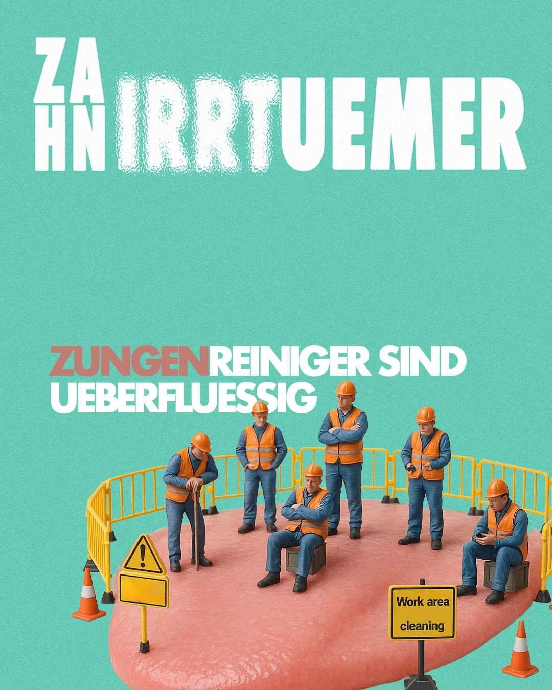 𝐔𝐧𝐟𝐮𝐠! 🤯
Viele glauben ja, Zungenreiniger seien überflüssig. Doch das ist falsch: Der Großteil der Mundbakterien sitzt auf der Zunge. Wer sie regelmäßig entfernt, kann Mundgeruch deutlich reduzieren und die Keimbelast