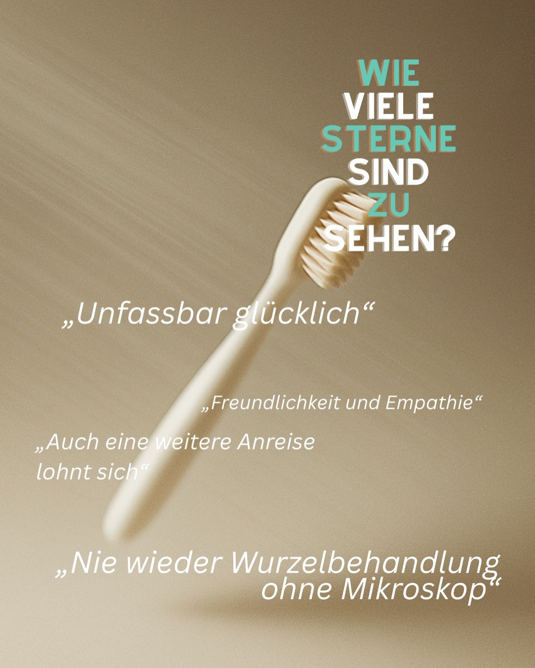 ⭐️⭐️⭐️⭐️⭐️
Vielen Dank f&uuml;r dieses gro&szlig;artige Feedback! Es freut uns sehr, dass wir den Zahn auch viele Jahre nach der Wurzelkanalbehandlung erhalten konnten. Transparenz, Empathie und pr&auml;zises Arbeiten unter dem Mikroskop stehen f&uum