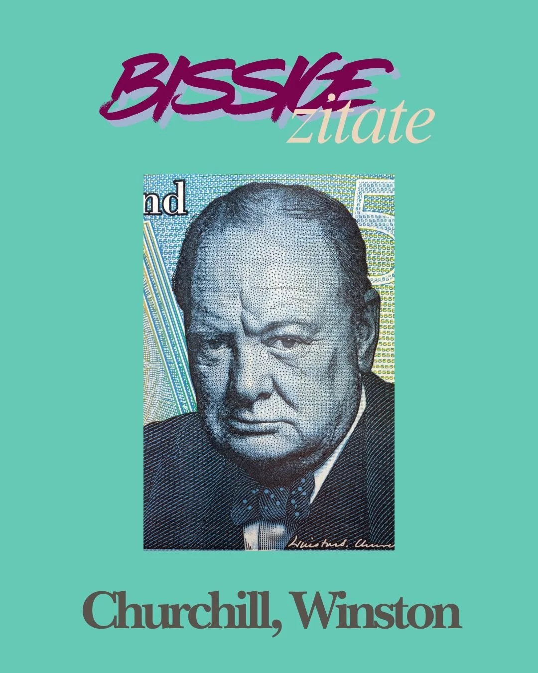 𝗣𝗼𝗹𝗶𝘁𝗶𝗸𝗲𝗿 𝗺𝗶𝘁 𝗕𝗶𝘀𝘀 🦷
Winston Churchill wusste, dass ein L&auml;cheln mehr ist als nur ein Zeichen von Freundlichkeit. Es zeugt von Haltung, von Standhaftigkeit und manchmal auch von Widerstand.
​
Als Praxis f&uuml;r Zahnerhalt wissen