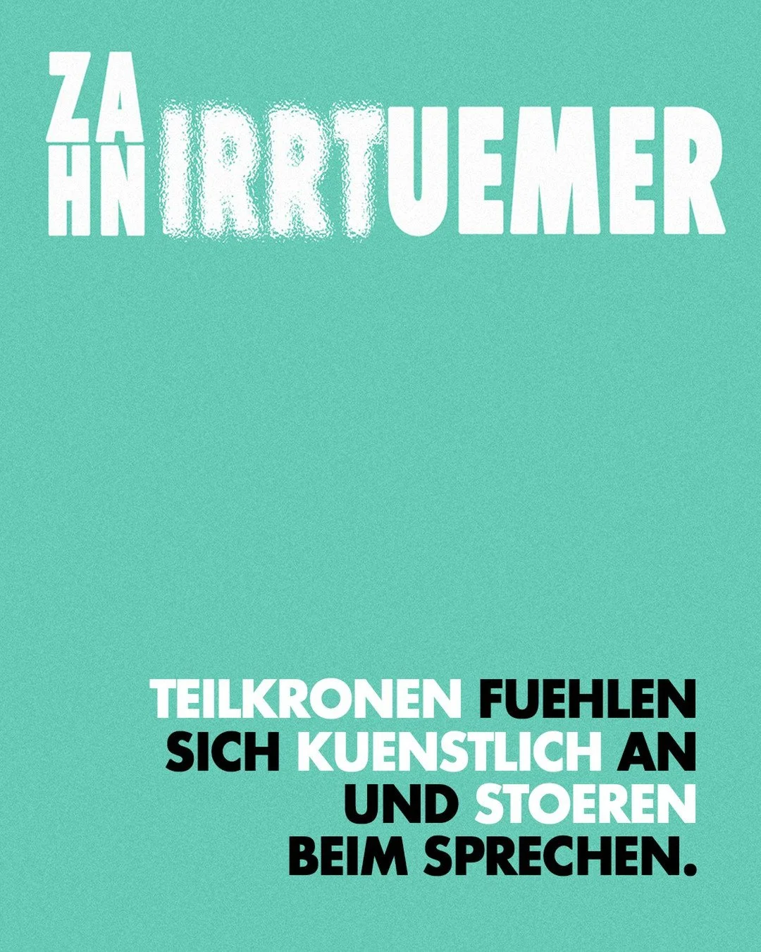 𝐃𝐚𝐬 𝐬𝐭𝐢𝐦𝐦𝐭 𝐧𝐢𝐜𝐡𝐭! 🗣️
Moderne Teilkronen werden hochpr&auml;zise und individuell an die nat&uuml;rliche Zahnform angepasst. Unser Ziel ist immer, dass man sie nicht sp&uuml;rt, weder beim Kauen noch beim Sprechen. Klar, die ersten Tage 
