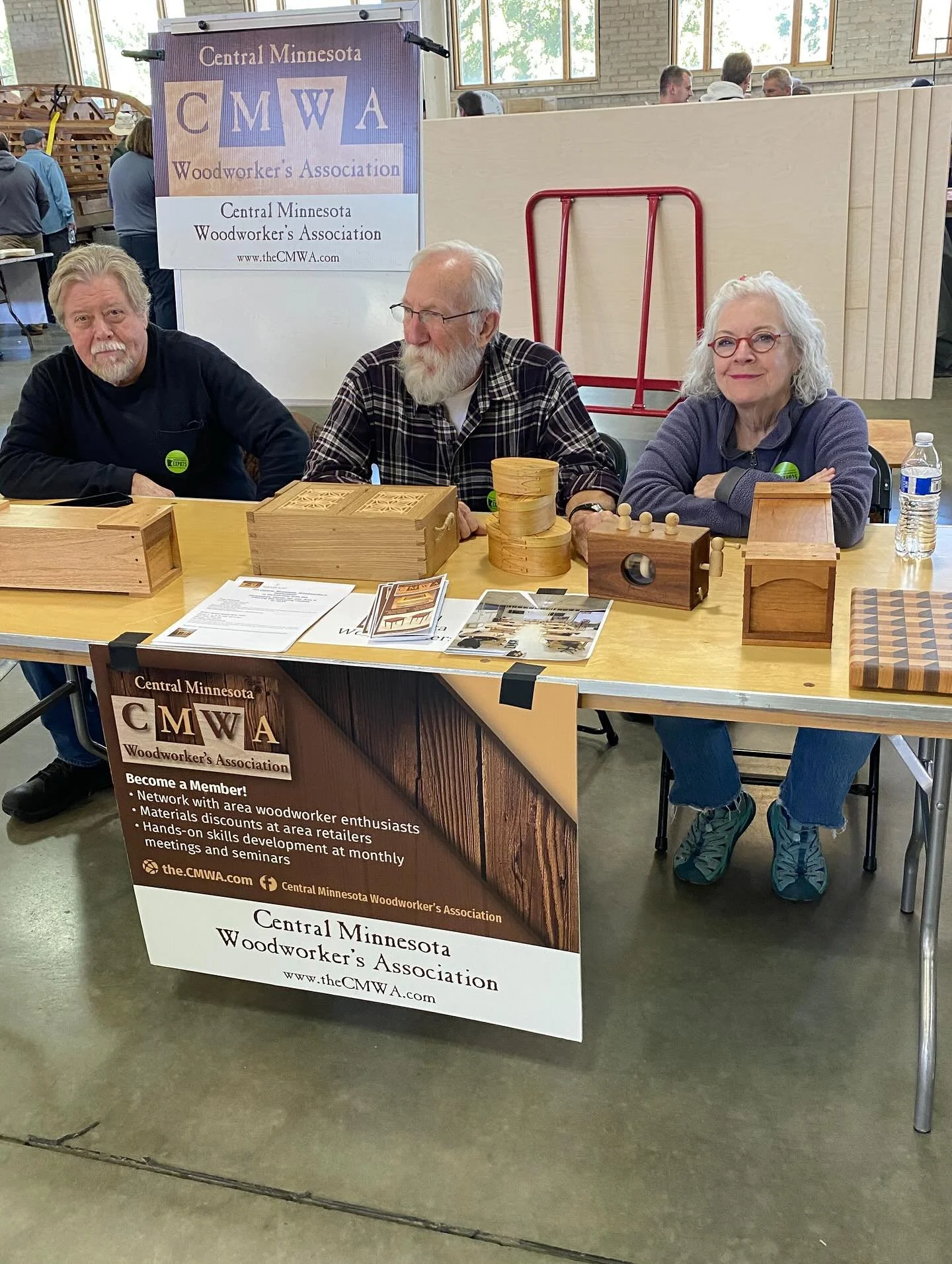 We are at the Woodworkers Guild show today at the State Fair Grounds