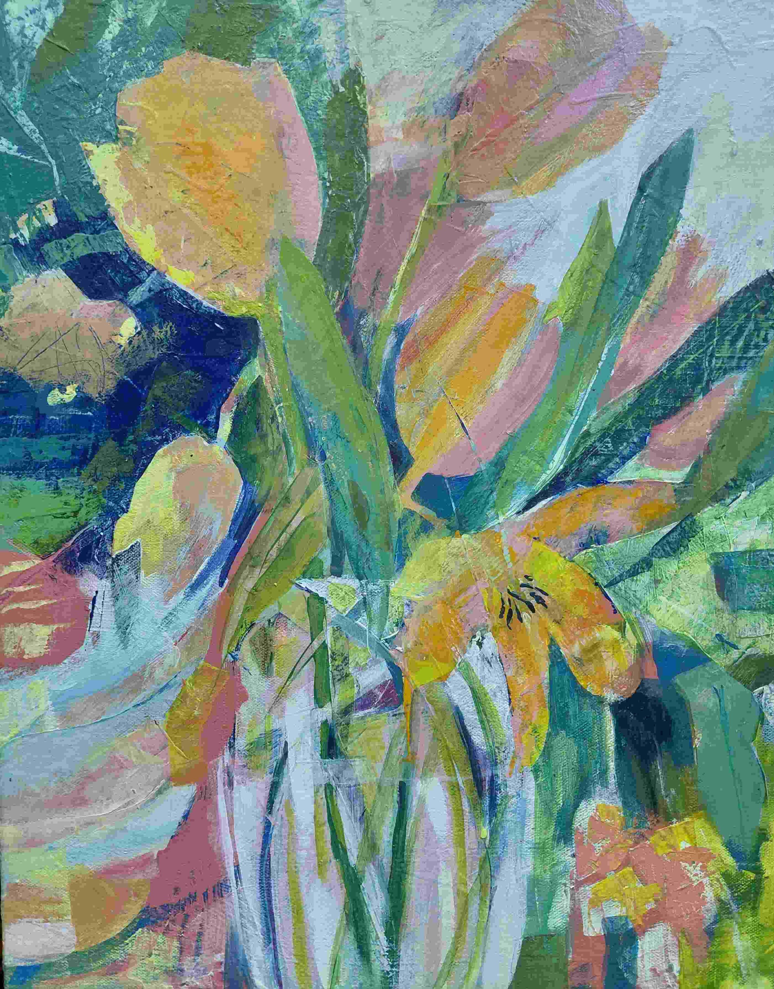 Warm Peach Cobbler 16"x20"