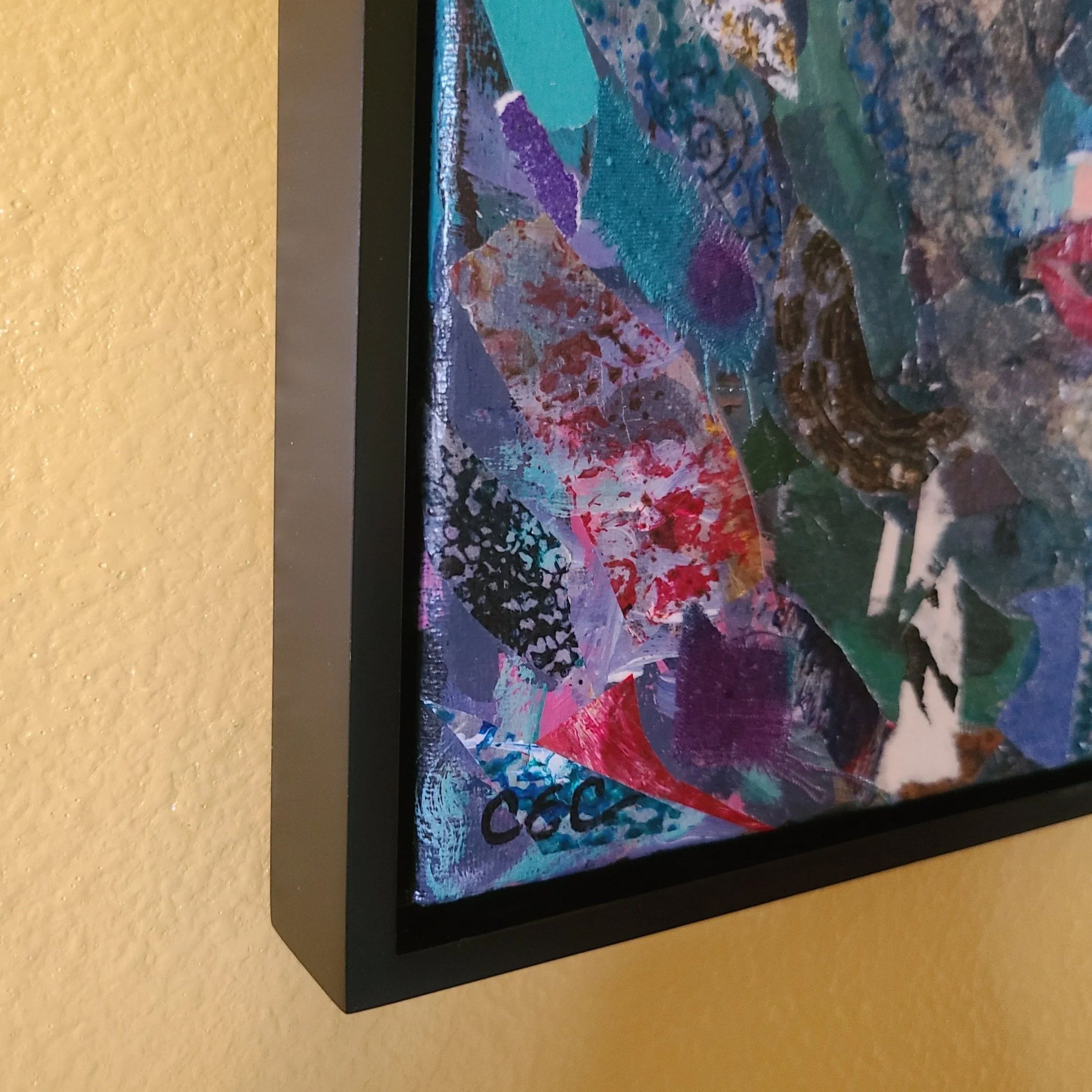 Female Portrait multimedia artist signature