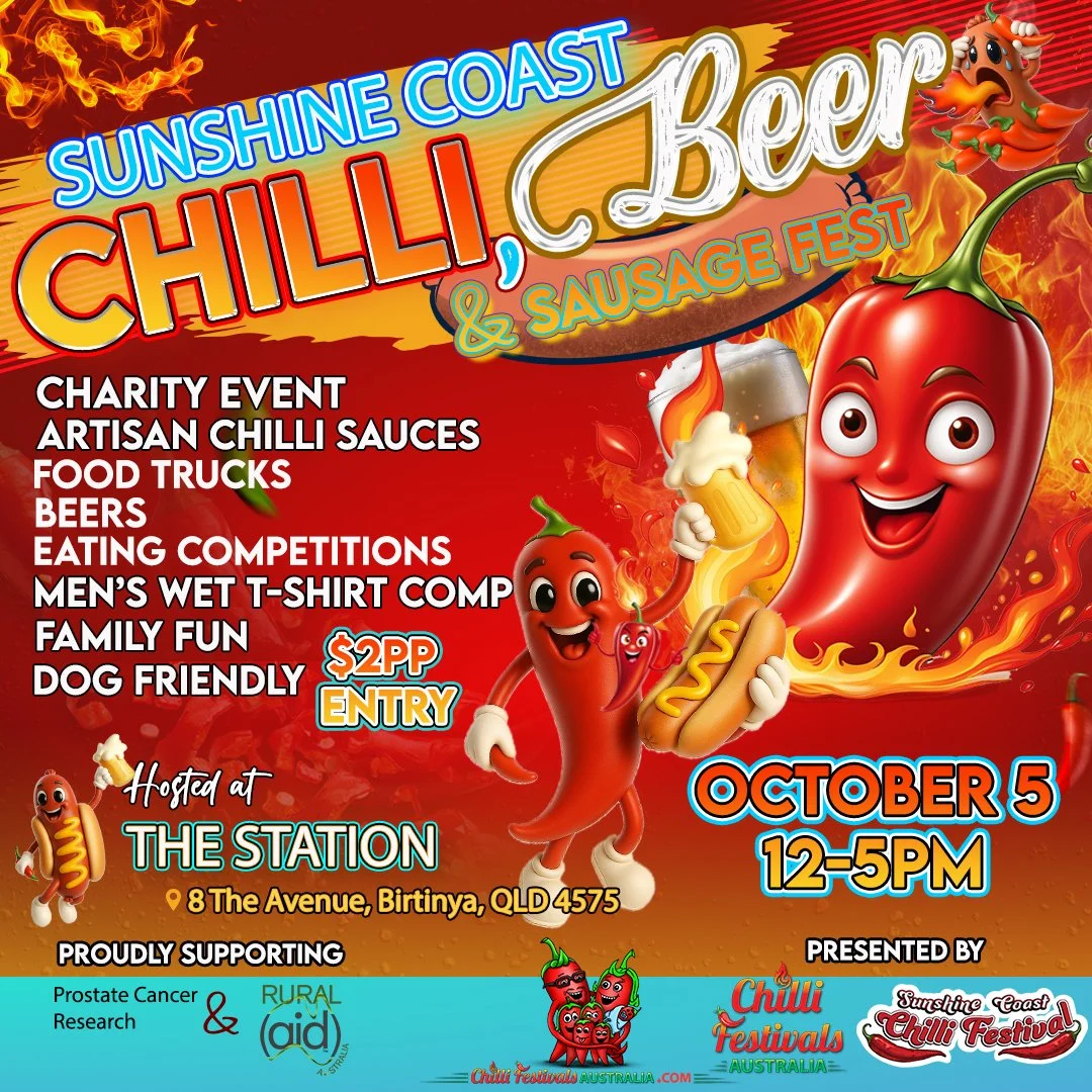 SUNSHINE COAST CHILLI, BEER & SAUSAGE FEST