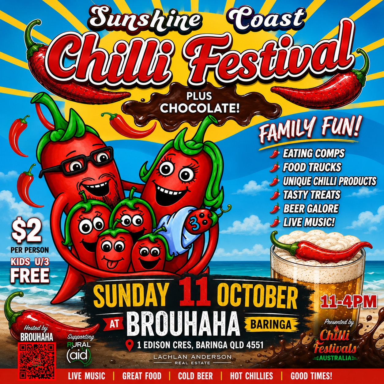 SUNSHINE COAST CHILLI &amp; CHOCOLATE FESTIVAL