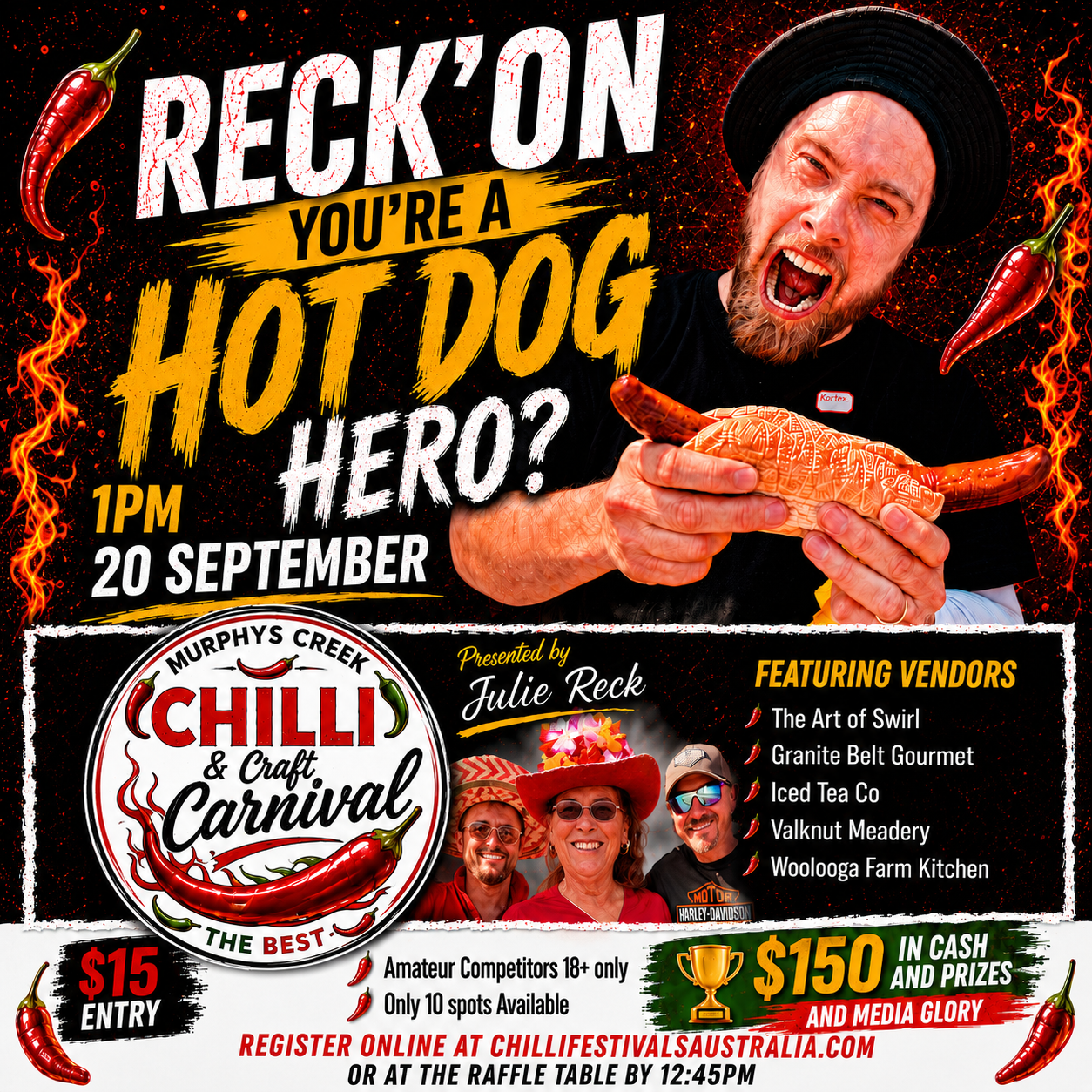RECKON YOU'RE A HOT DOG HERO ?