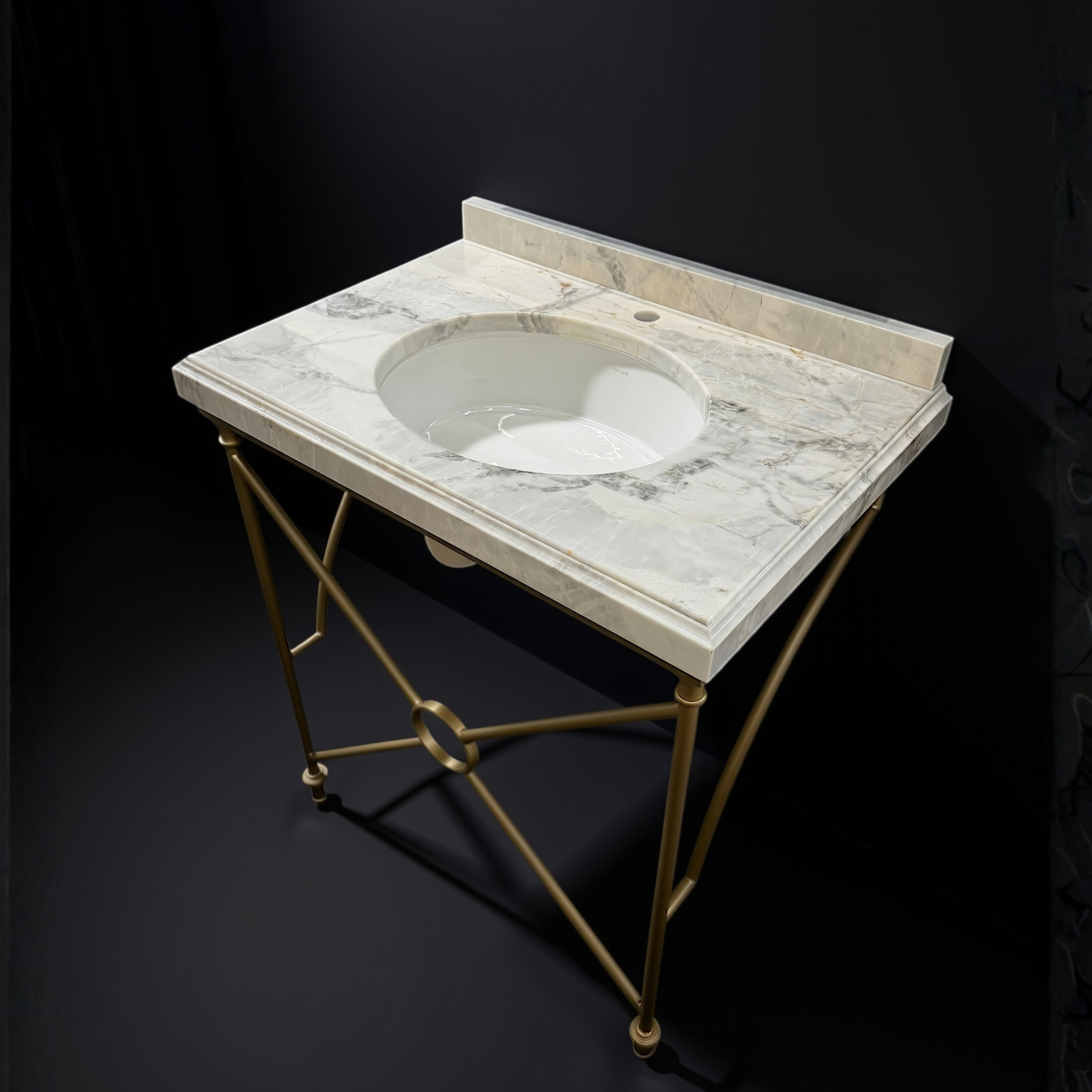 Limited Edition: Marble and Gold Console Vanity