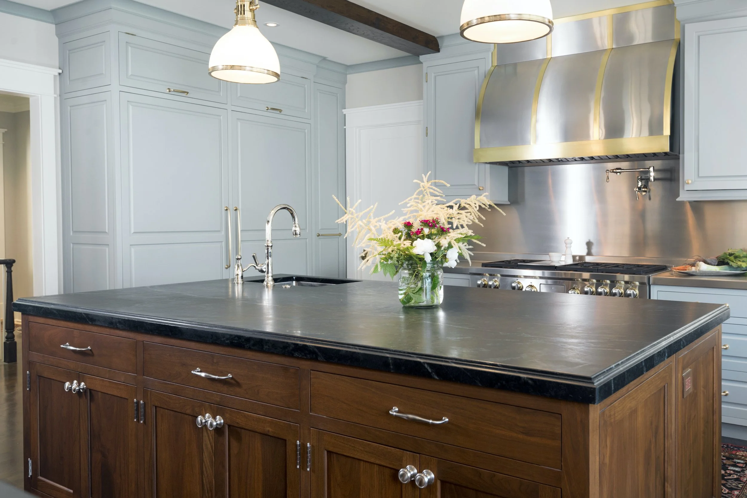 black soapstone kitchen countertop ultimate granite and stone surfaces high end luxury fabrication