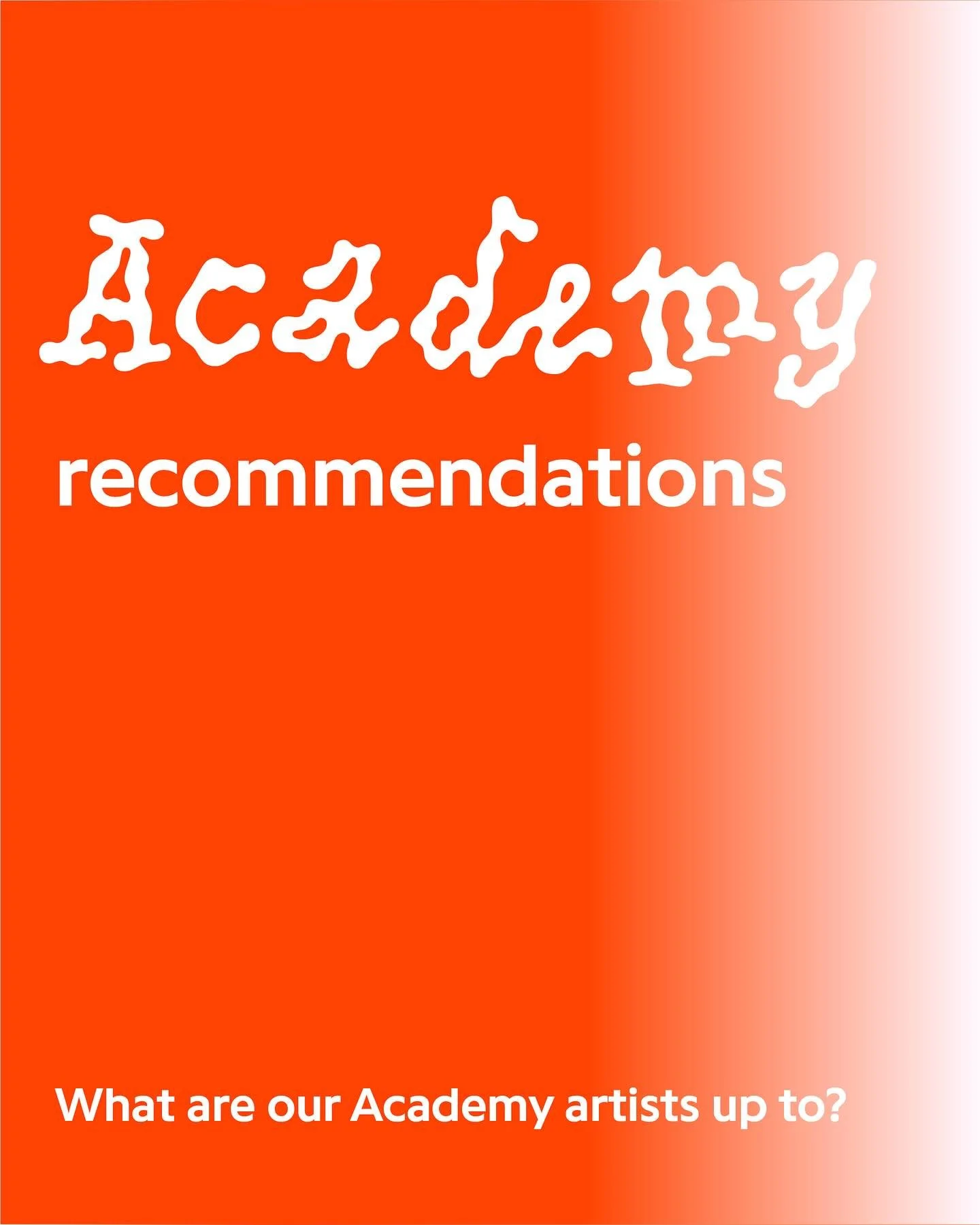 New year new art! 🎨 If you have also been wondering what our 2025 Academy Artists are currently up, then we got just the news for you! Don&rsquo;t miss out on the exhibitions featuring these amazing artists 🔦 

See you there. 

#academypositions #y