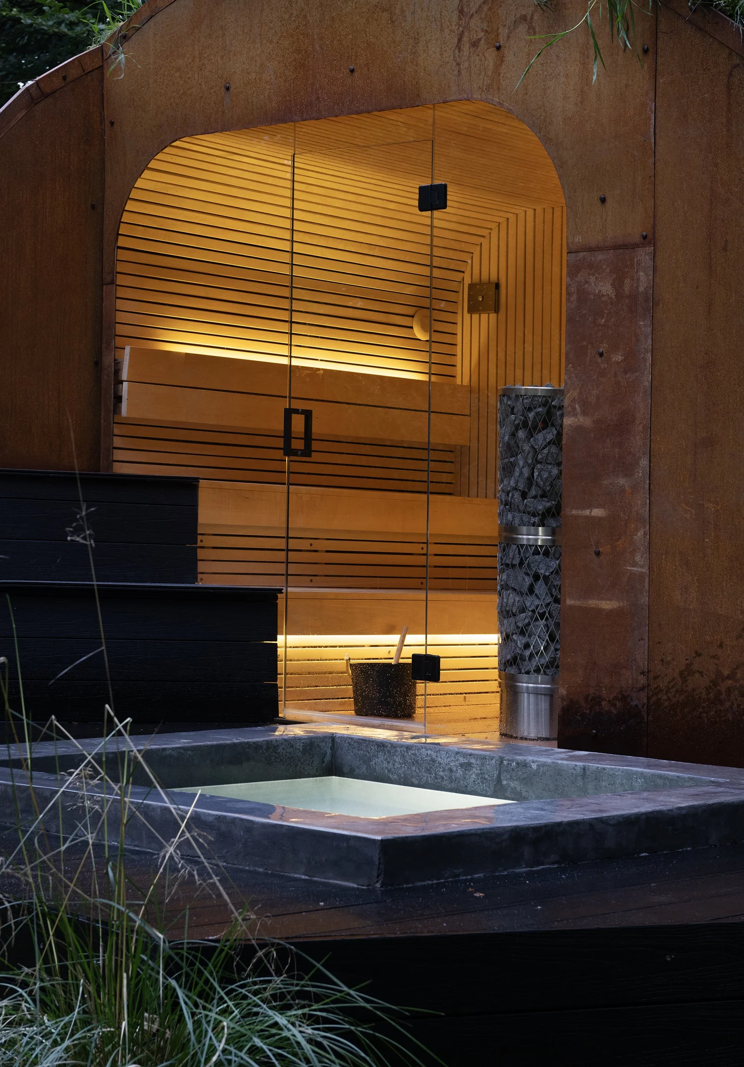 View of Woodland Sauna — BAS Architects