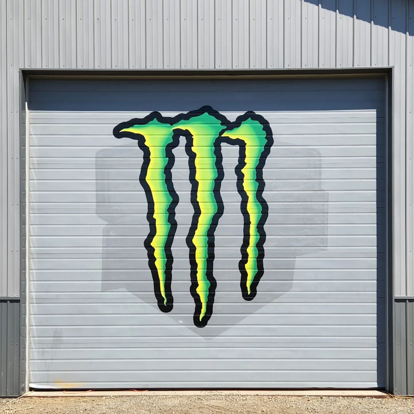 It was great day for some decal work at @redbudmx motocross track today in Michigan!

We did the @monsterenergy garage door and water truck. This weekend will be one of the biggest races of the year! 

#redbudmx #monsterenergy #freedomdecalsinc 
.
.
