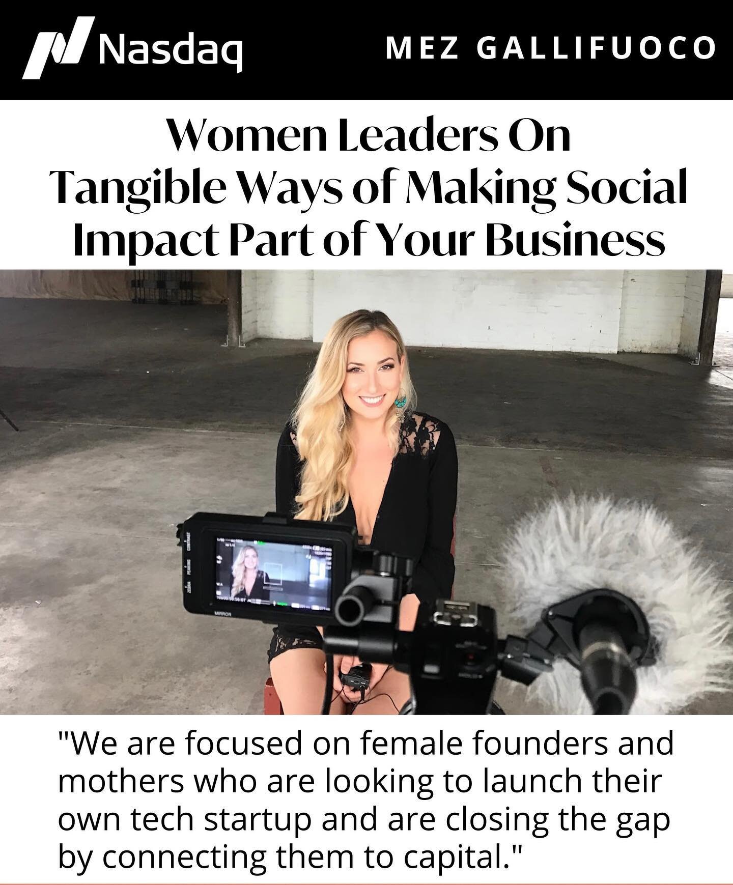 Our founder @millennialstrategist was featured on @nasdaq as a female leader making social impact! 

Read the full extent of social impact we are making here at The Mad Ones in the article (link in bio)