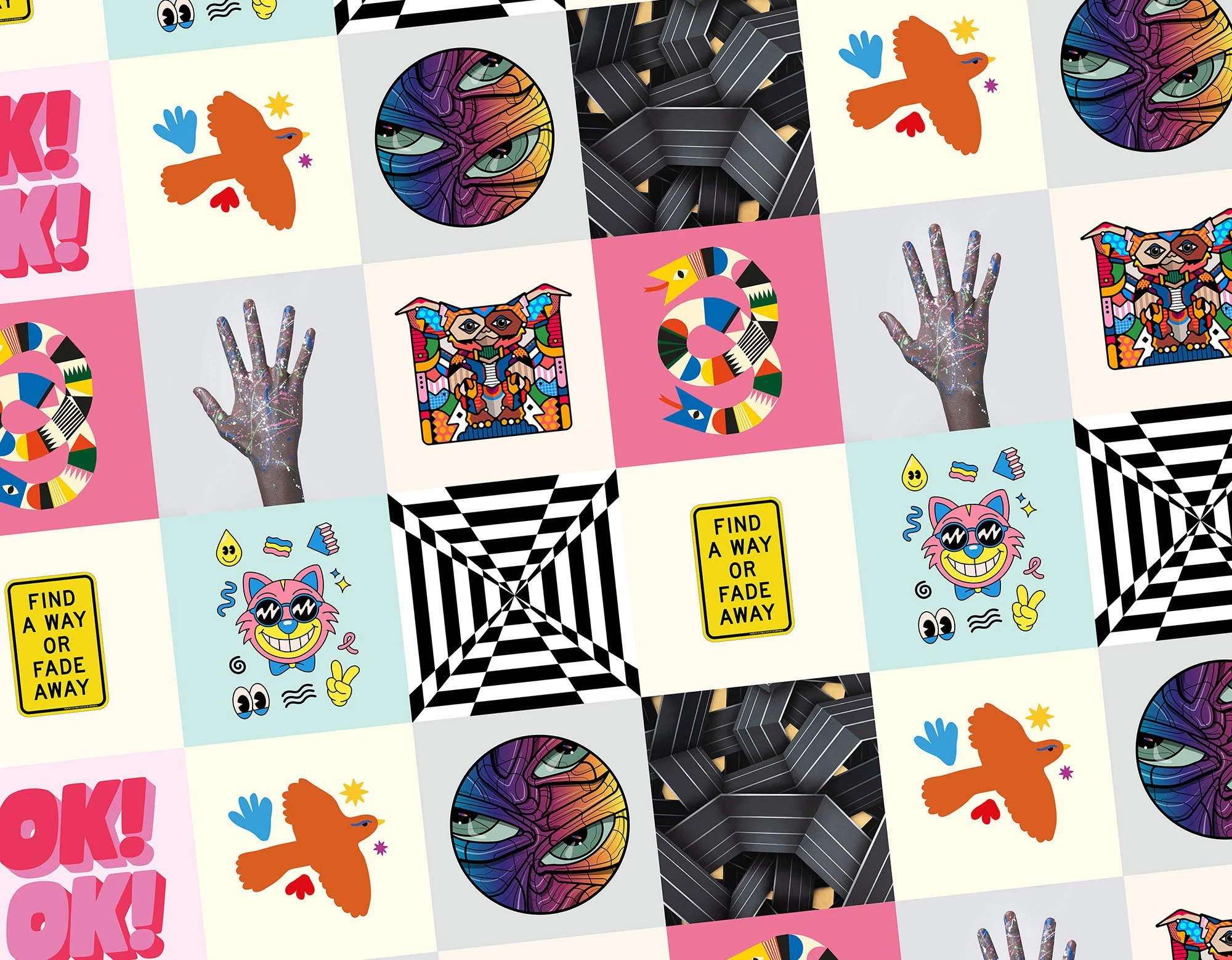 Artists' limited editions QR code stickers - FindR | The QR