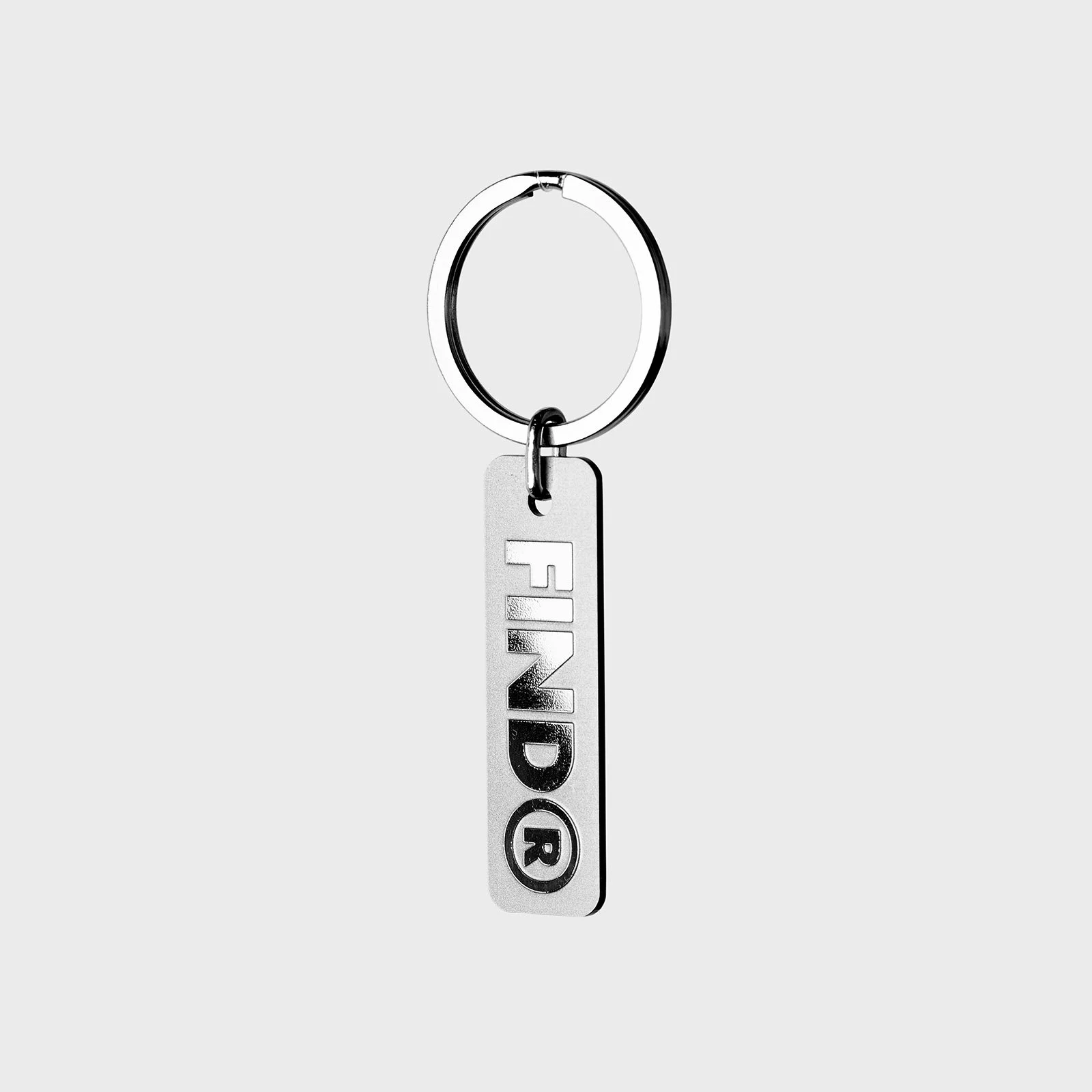 FindR QR Code Keychain Rectangle back