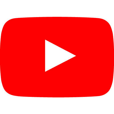 YouTube logo with red play button