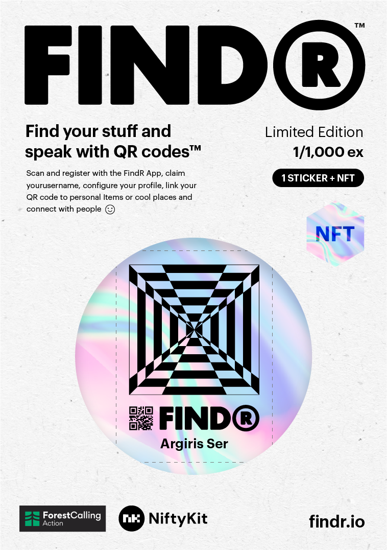 FindR Sticker  édition limitéeNFT Argiris Ser