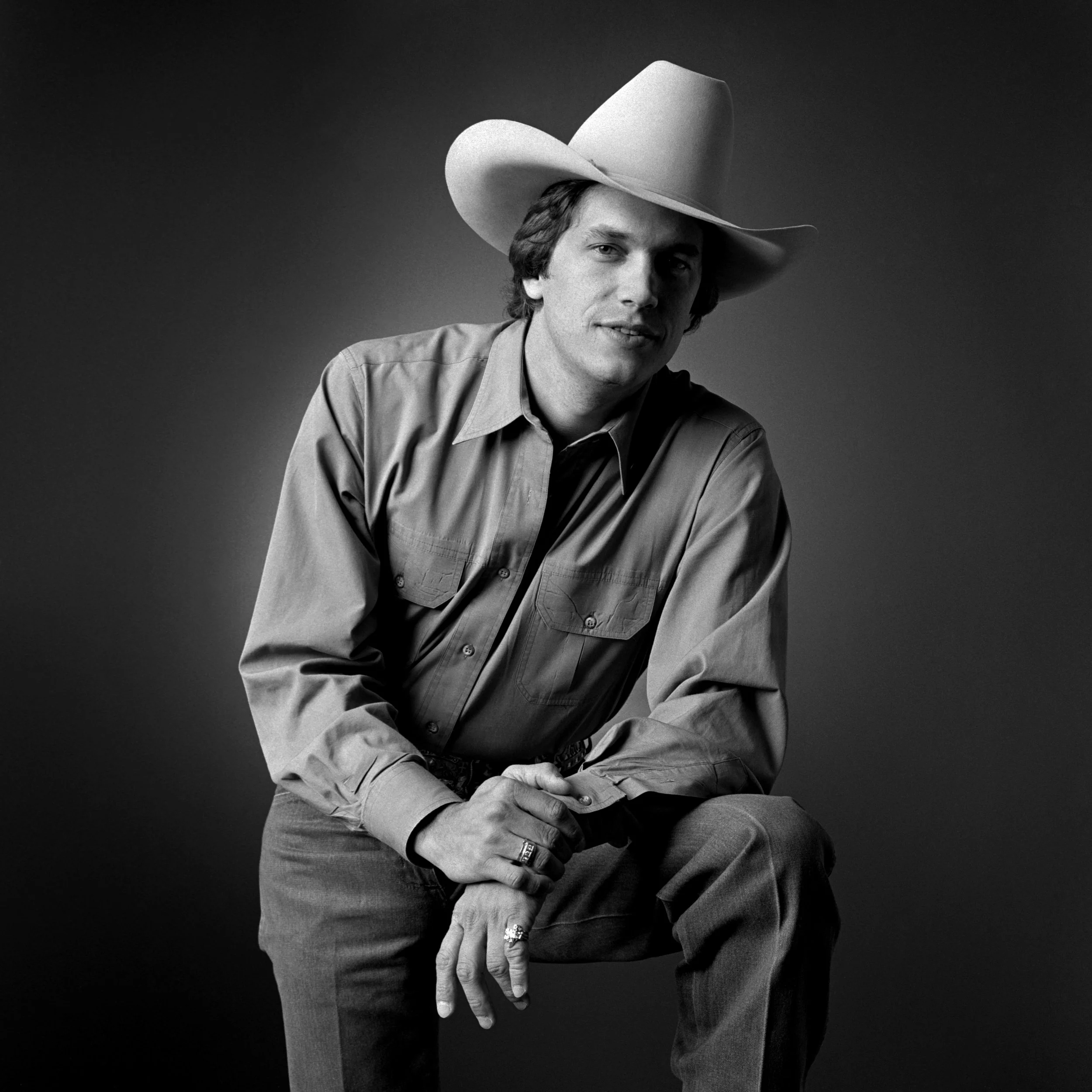 GEORGE STRAIT; 1952 / Studio portrait: 1982