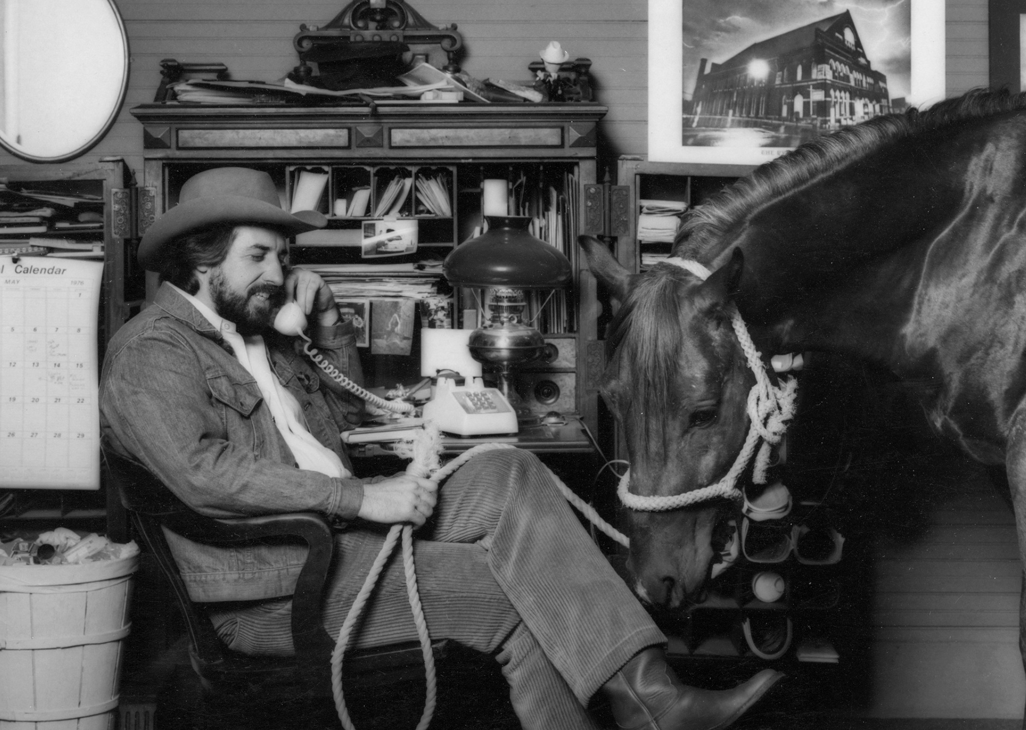 McGuire in the office