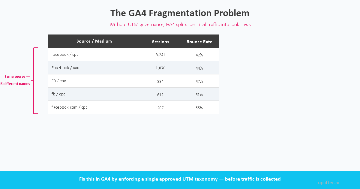 same traffic different sources