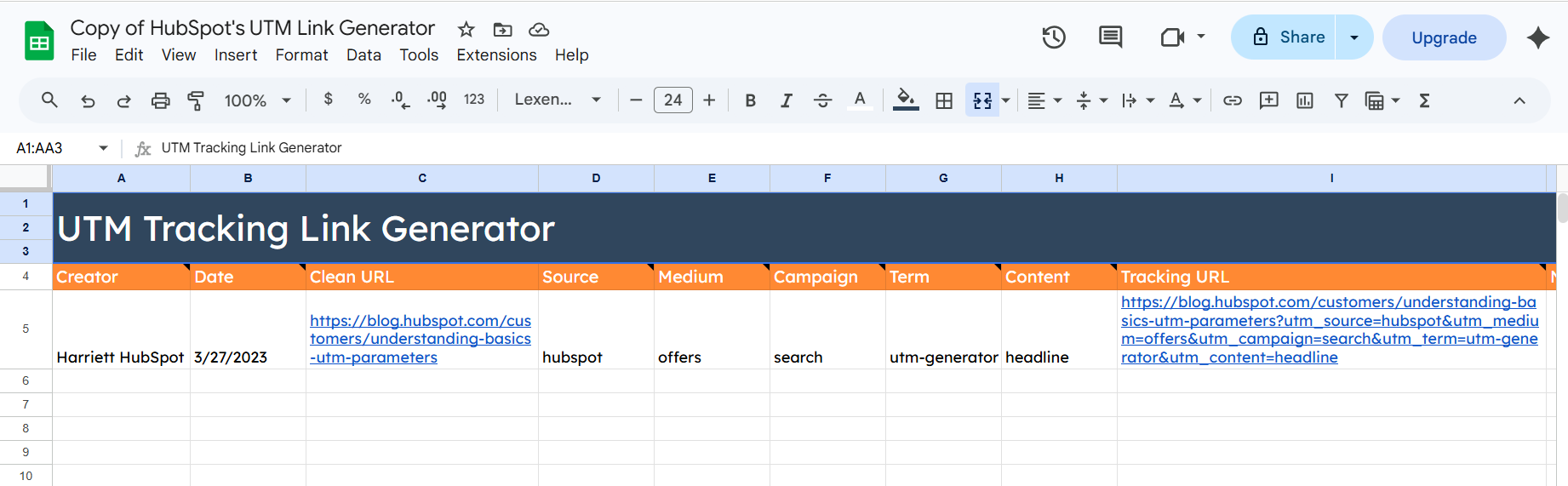 Best UTM Spreadsheet Templates: Build & Track for Free — Link ...