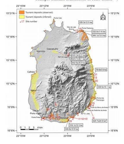 Researchers of the IDL Study Geological Record of Tsunami Deposits of the Maio Island in Cape Verde