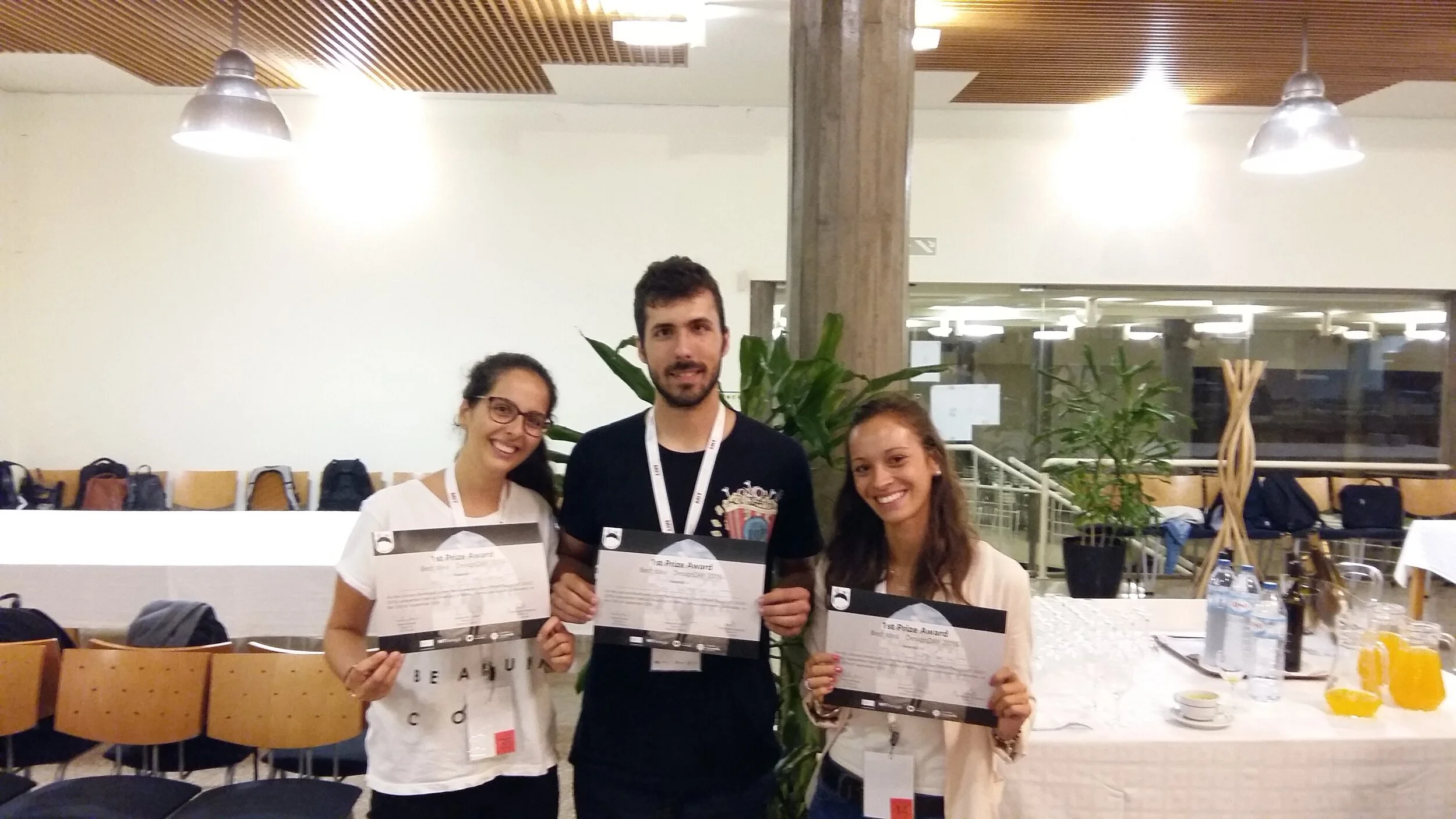 Raquel Figueiredo, IDL's PhD student, in the winning team of the DesignDAY 2016 – Guimarães Green Urban Challenge