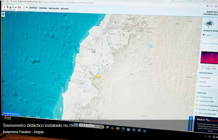 IDL apoia instalação de sismómetro didáctico em Lubando