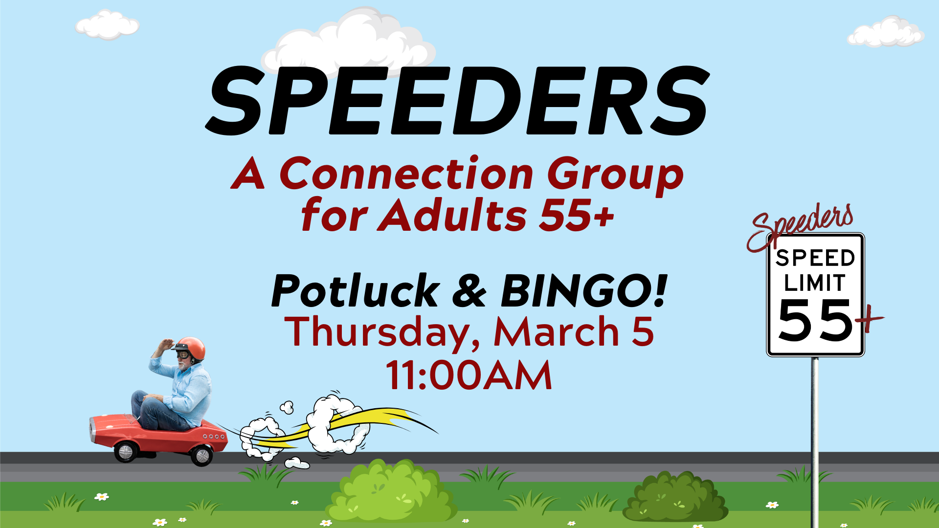 Speeders Potluck &amp; BINGO!