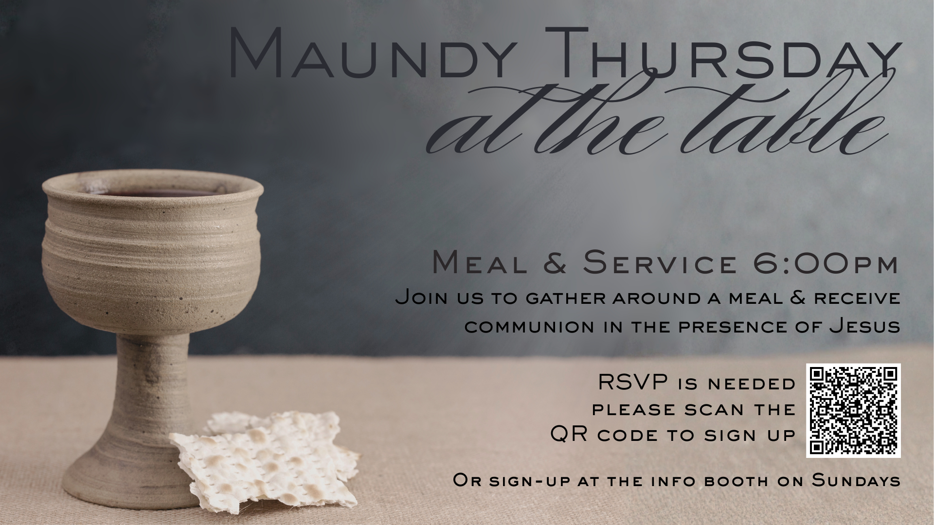 Maundy Thursday Service