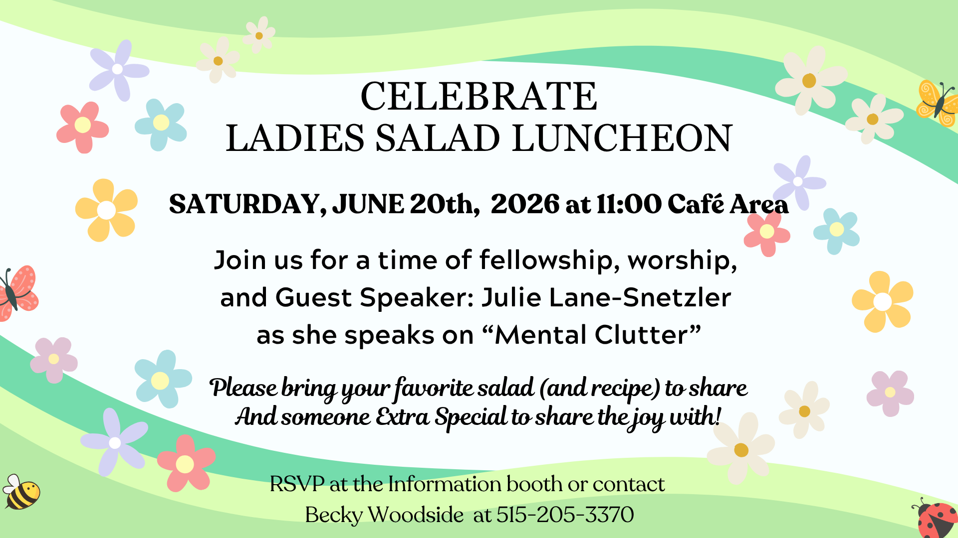 Celebrate Ladies Salad Luncheon