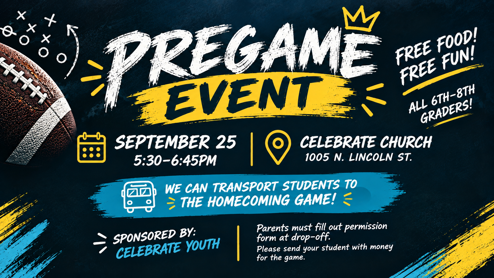 Middle School Pregame Event