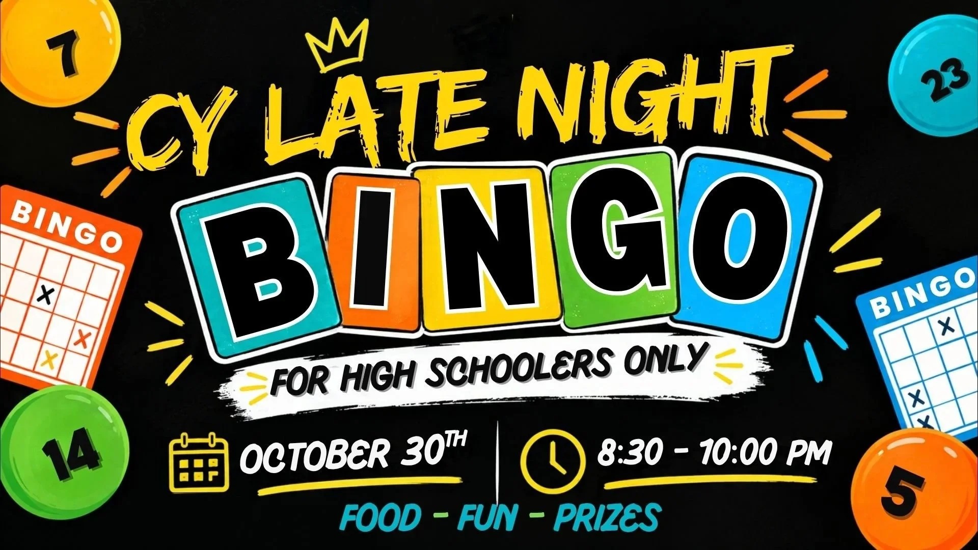 CY Late night Bingo