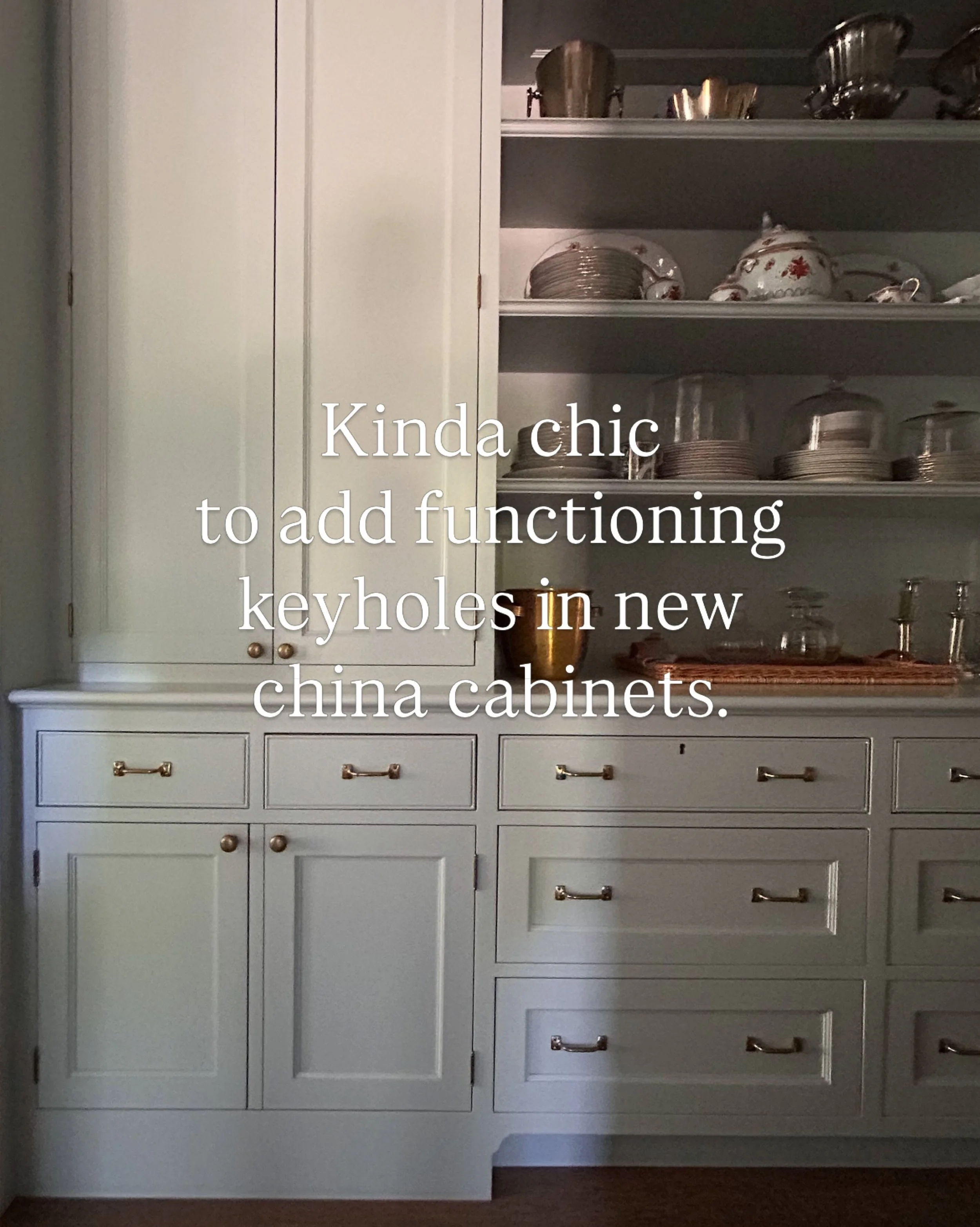 Kinda chic:  subtle details edition.  A few favorites from cabinetry design and historical spaces.  Your thoughts?