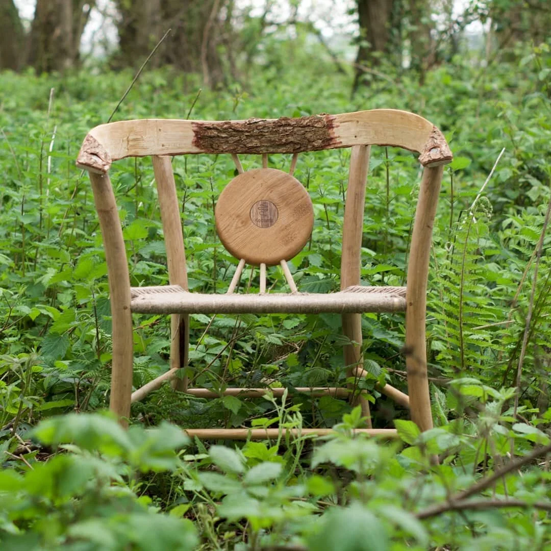 Kodama-a piece of interactive furniture made from a 102 year old coppice oak tree. #greenwood #furnituredesign #responsivedesign #tracability