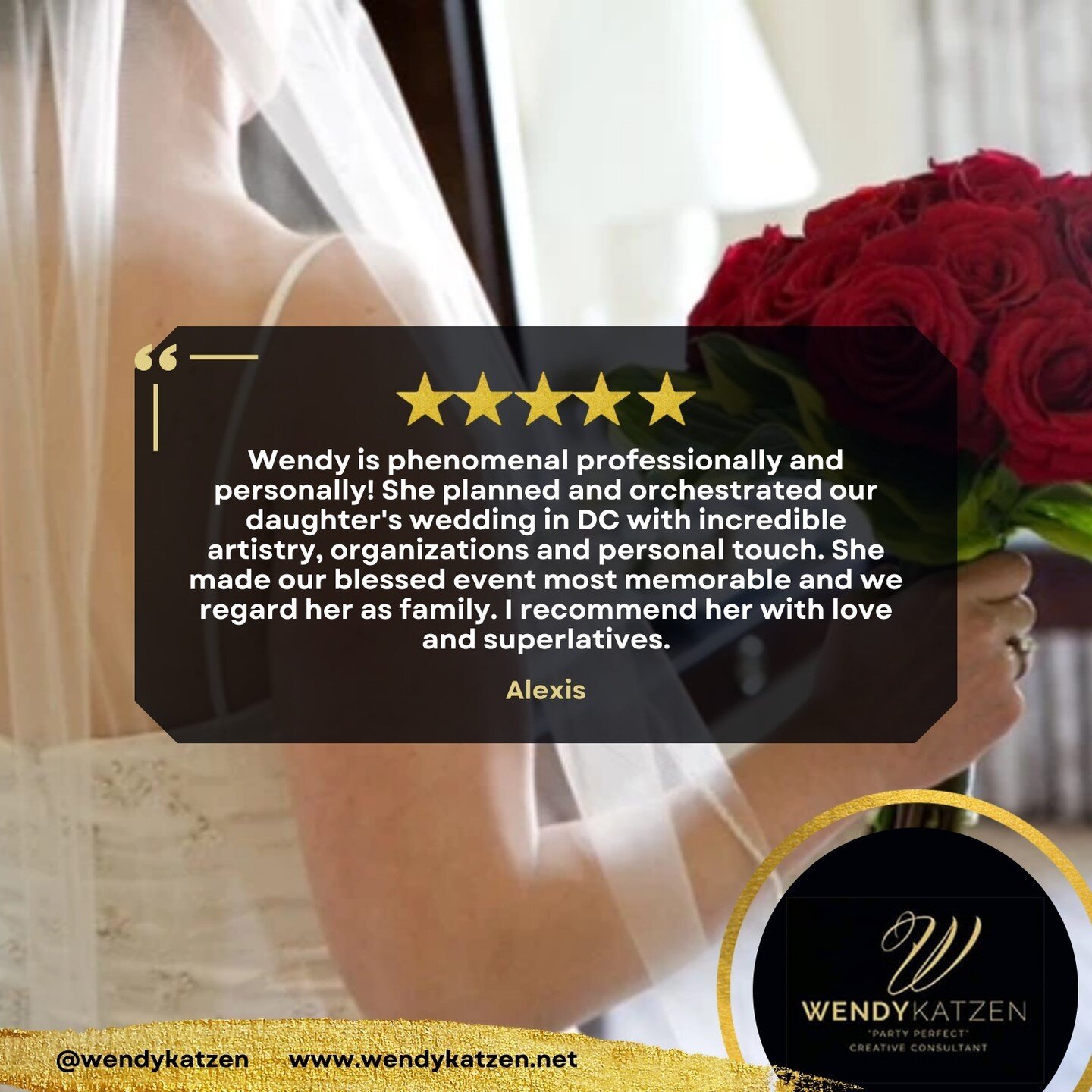 You want your big day to be a success, having the right catering and bartending service on hand is vital. We're here to help you plan every aspect of your event from start to finish.

Visit www.wendykatzen.net or call us via 301-404-9499

#wendykatze