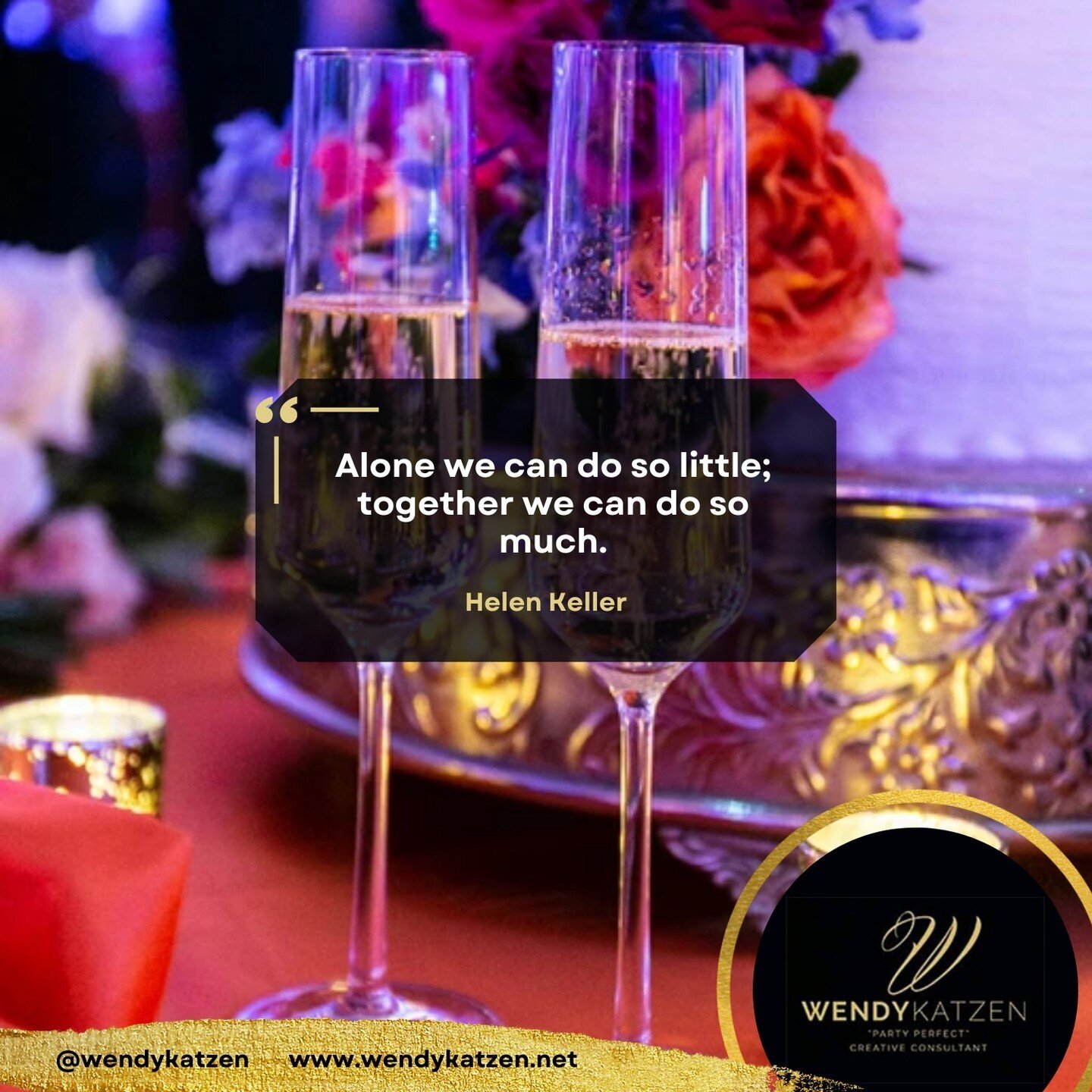 You don't have to handle your event alone, this is what we're here for - to take out the stress so you can enjoy your day without hassle!

Visit www.wendykatzen.net or call us via 301-404-9499

#wendykatzen #weddingsmd #eventsmd #marylandevents #mary