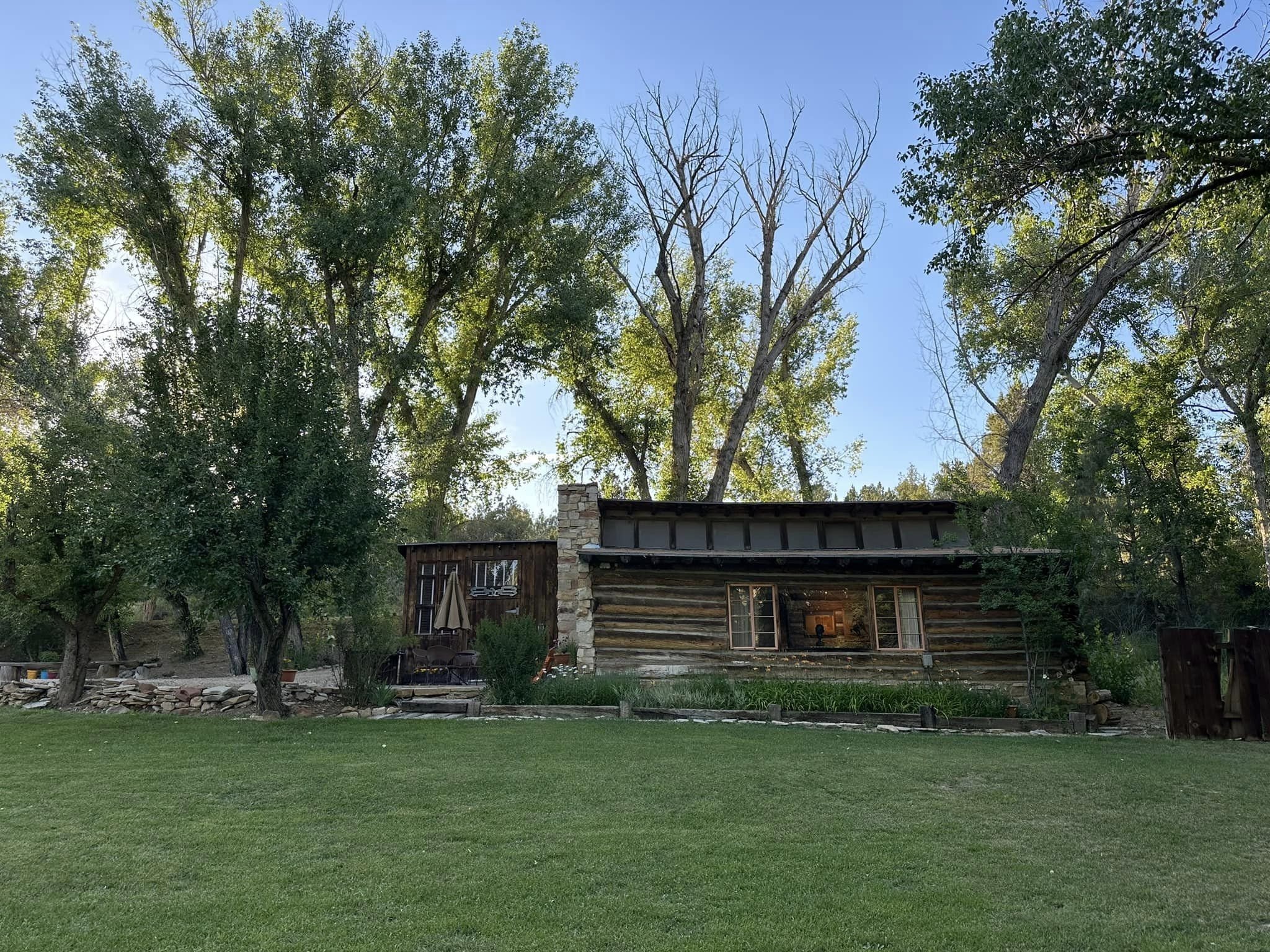  The beautiful log studio.  