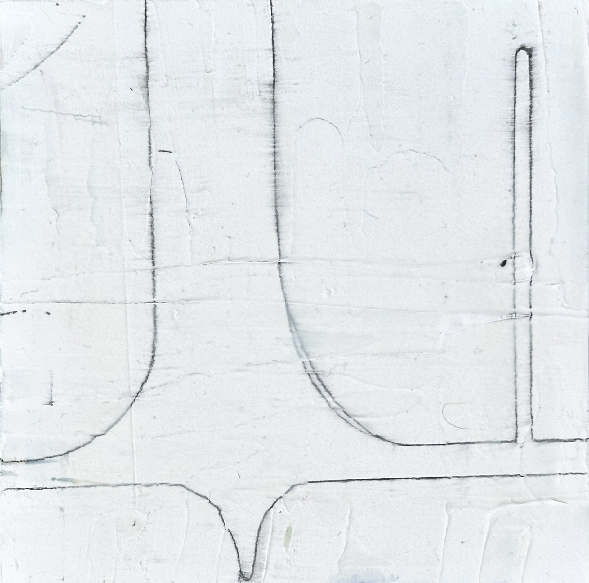 Ash I, 2026 | 6x6 inches, charcoal on cradled panel, $200