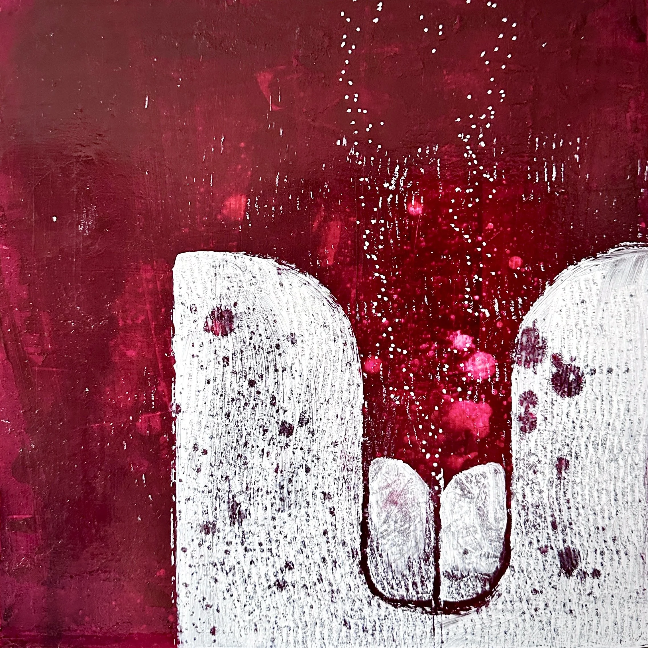Hibiscus | 10x10, acrylic on cradled panel