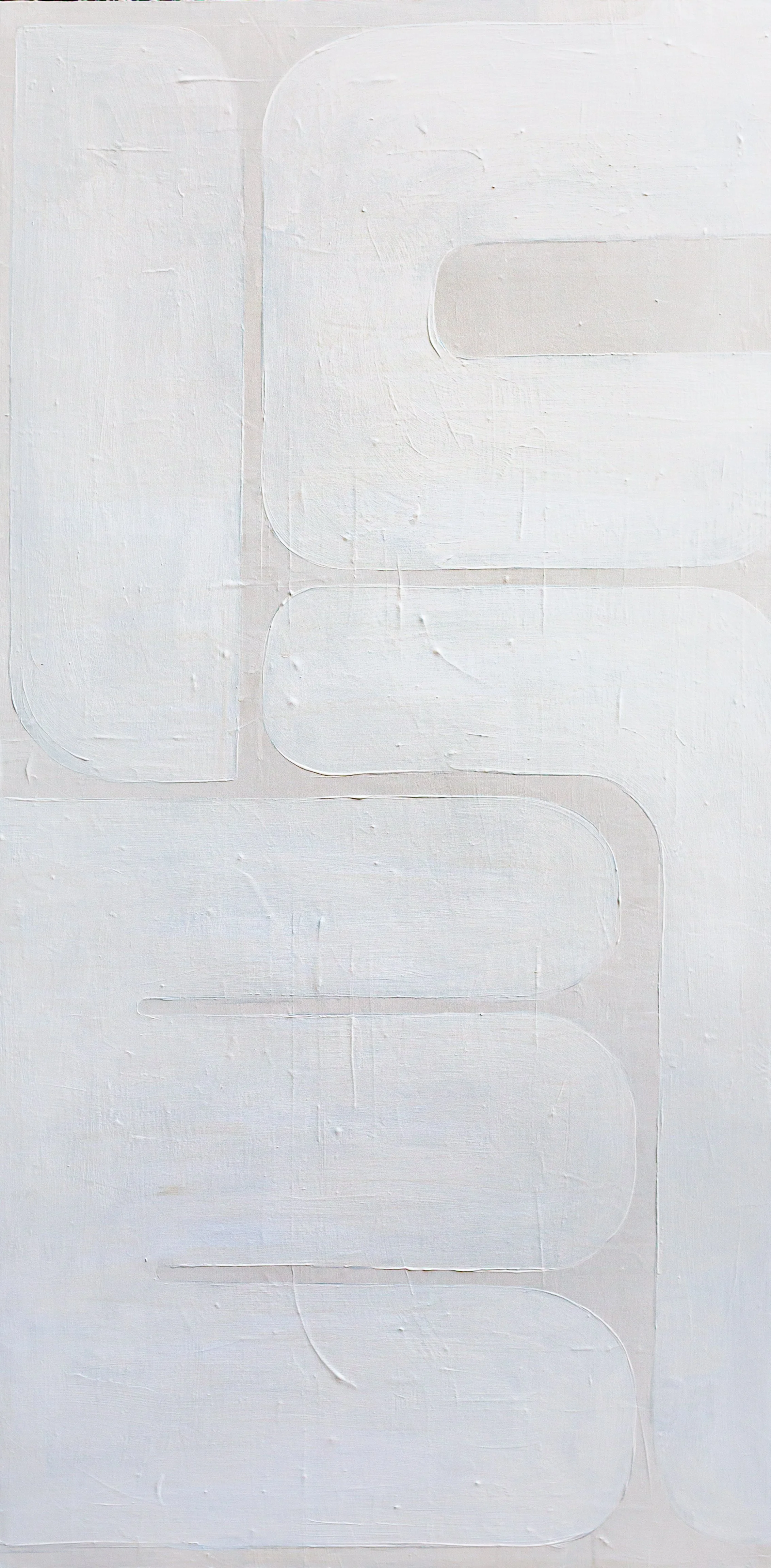 Chalk, 2025 | 48x24 inches, acrylic on cradled panel, $2400