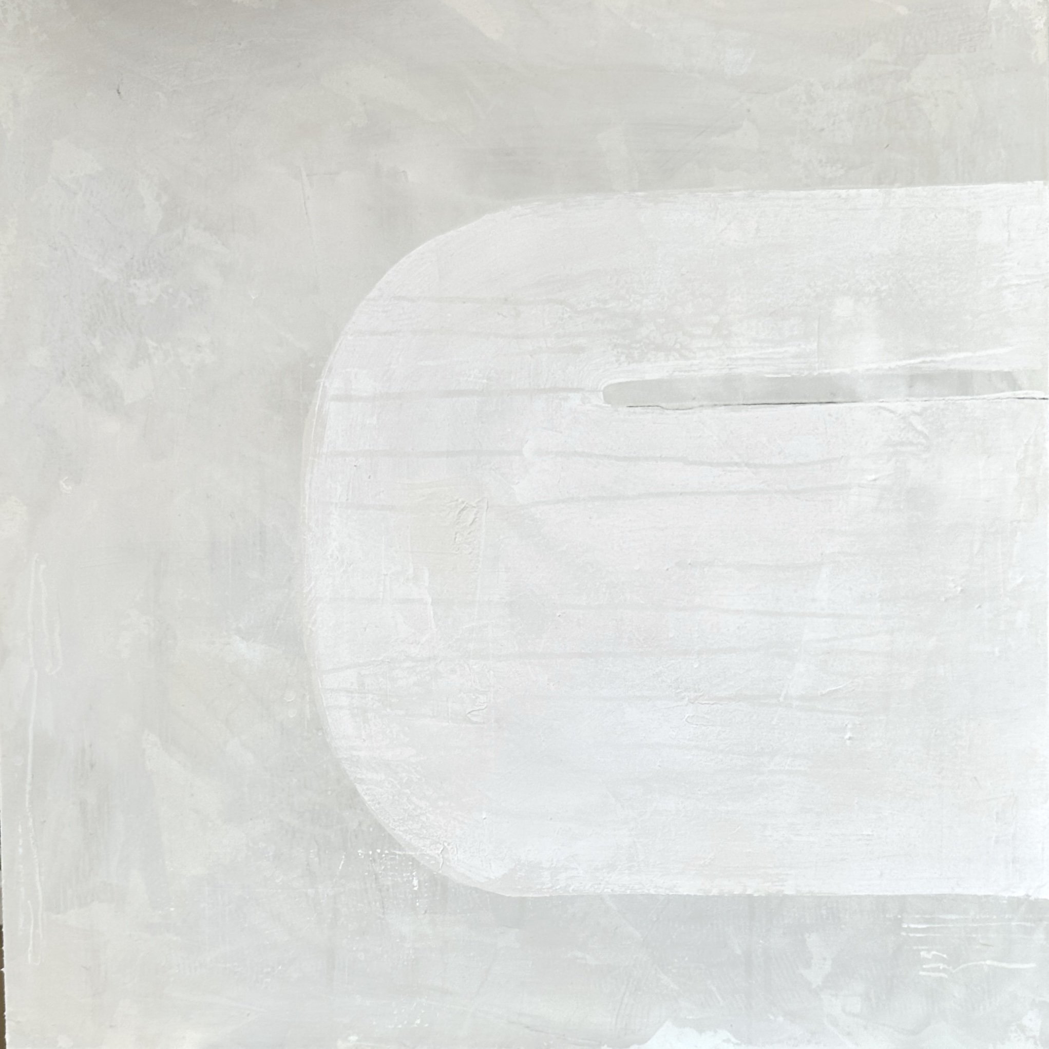 Wool, 2026 | 24x24 inches, acrylic and charcoal on birch panel, $1400