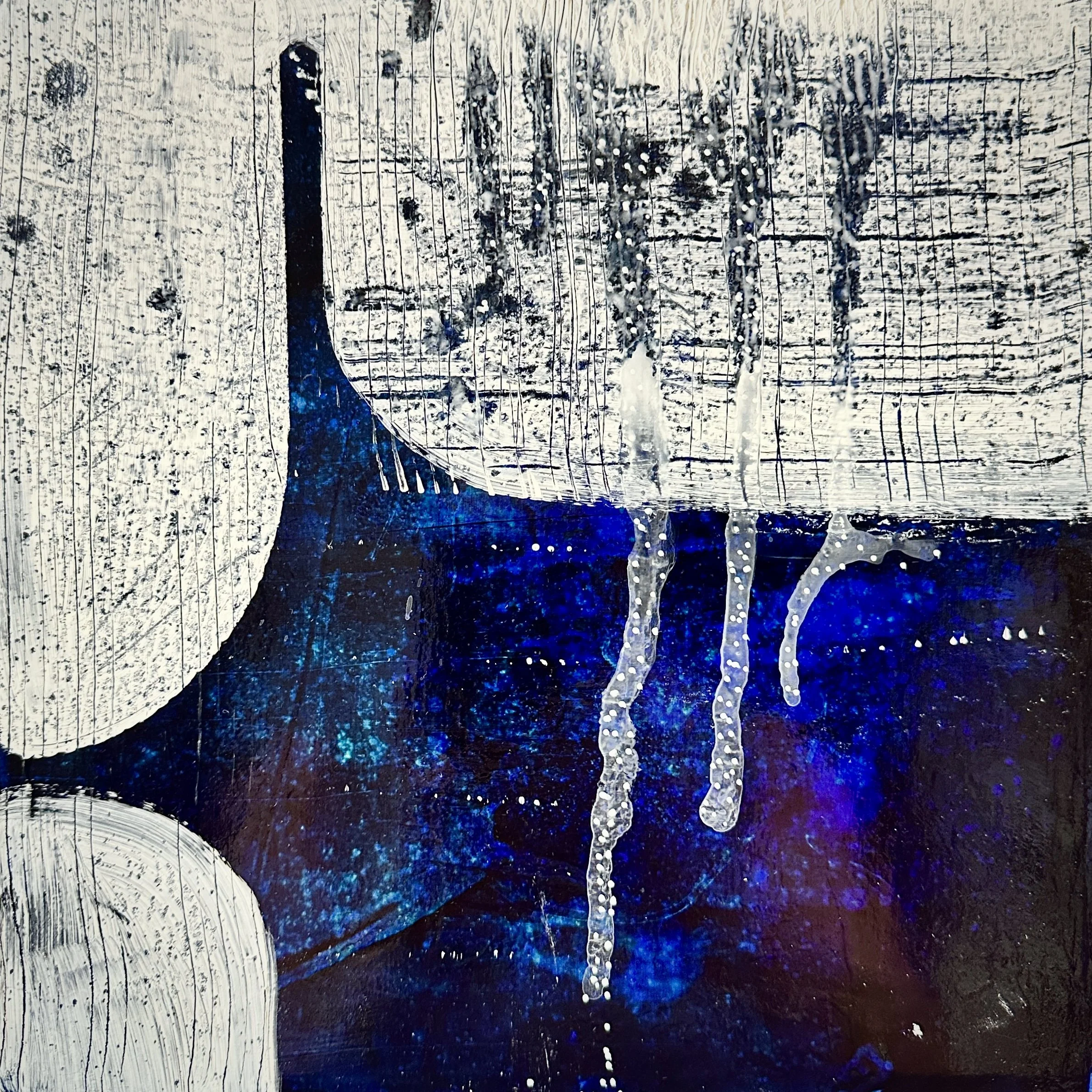 Lapis | 10x10, acrylic on cradled panel