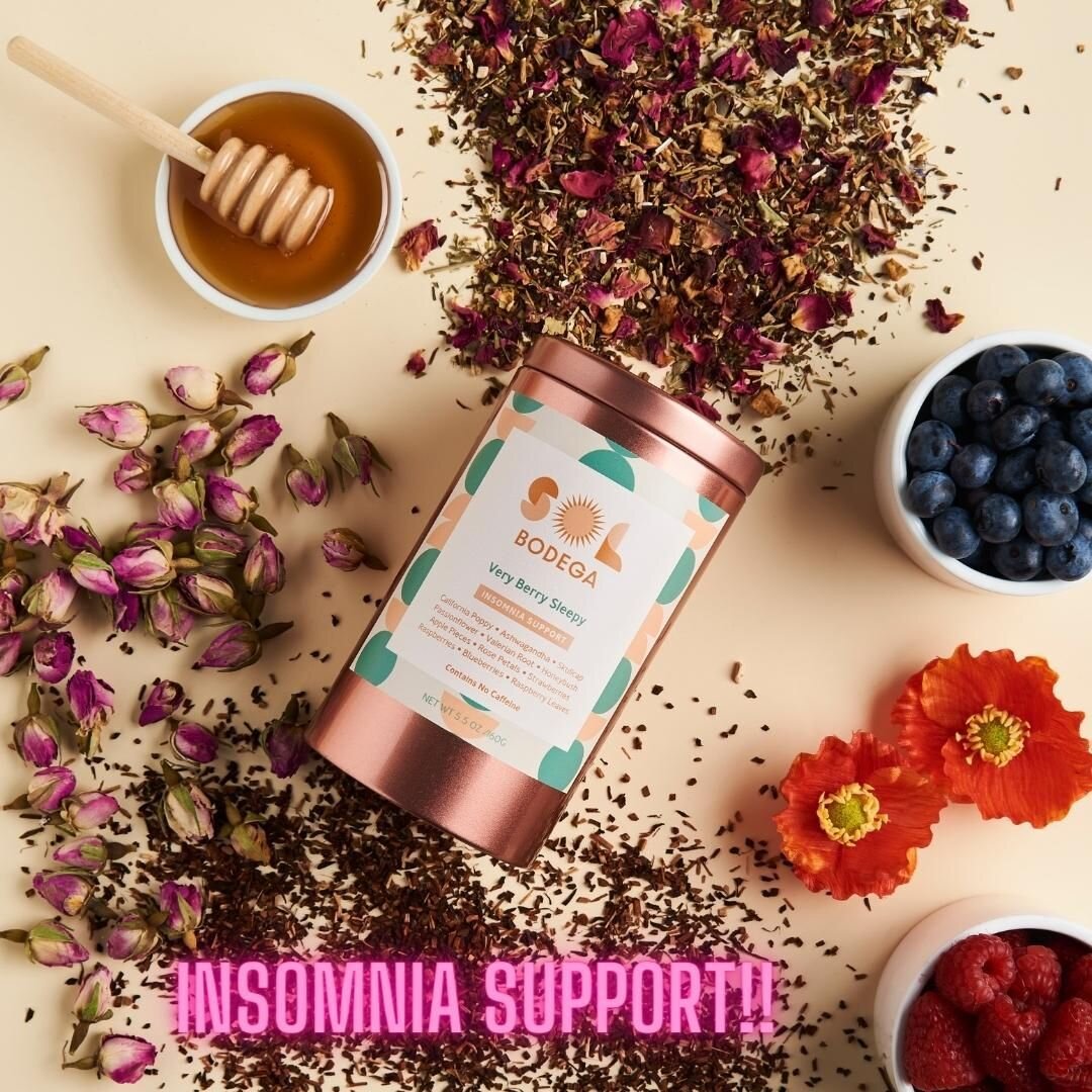Insomnia can wreak havoc on ones life. If you ever missed a night of sleep and attempted to function during the day you know exactly how it feels. Try our herbalist blended insomnia tea, take your sleep seriously. 😴

☀️☀️ ☀️ ☀️ Visit SolBodega.com t